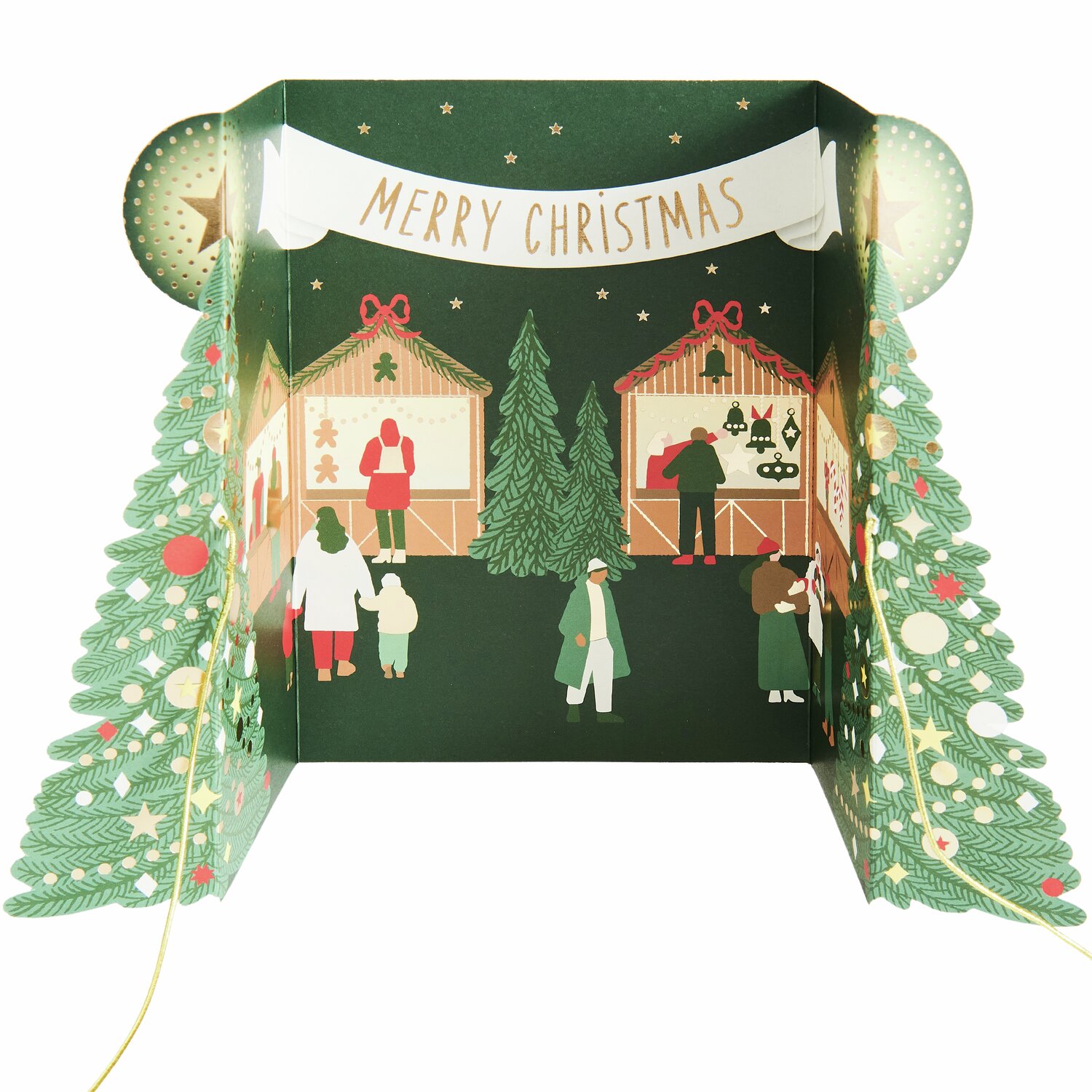 Pop-Up Karte Weihnachtsmarkt  B6 von Rico Design