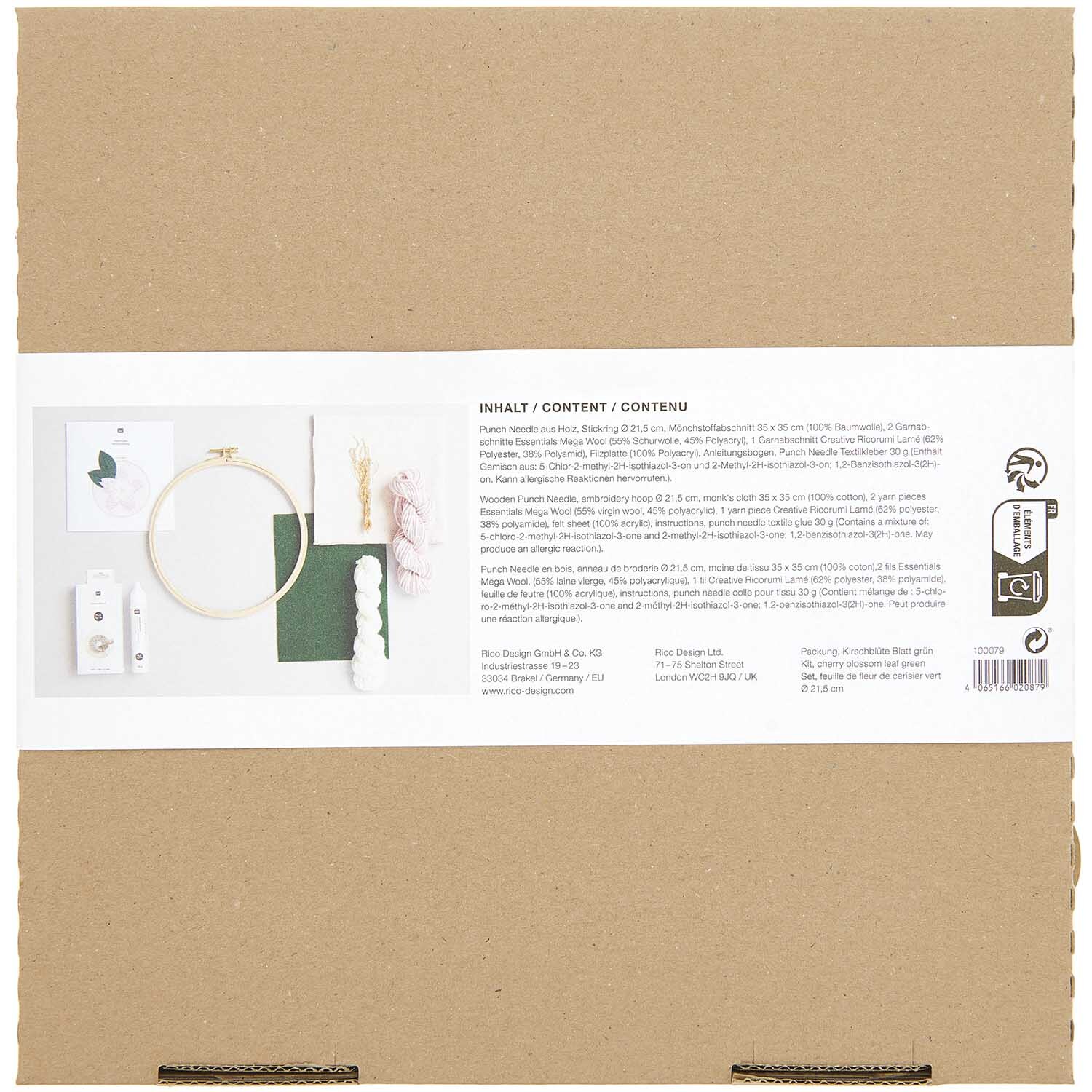 Punch Needle Packung Bild Kirschblüte inkl. Punch Needle Punch Needle Packung Bild Kirschblüte inkl. Punch Needle