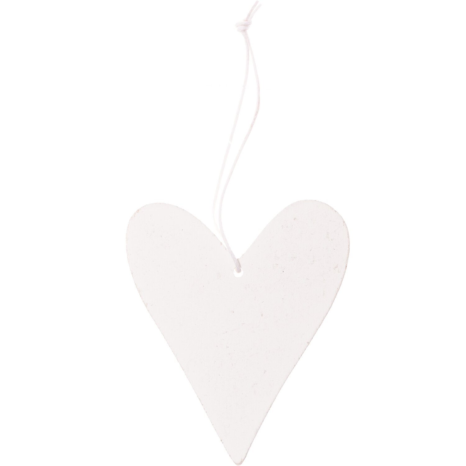Holzhänger Herz groß weiß von Rico Design, schlichtes Design, ideal für Dekorationen.