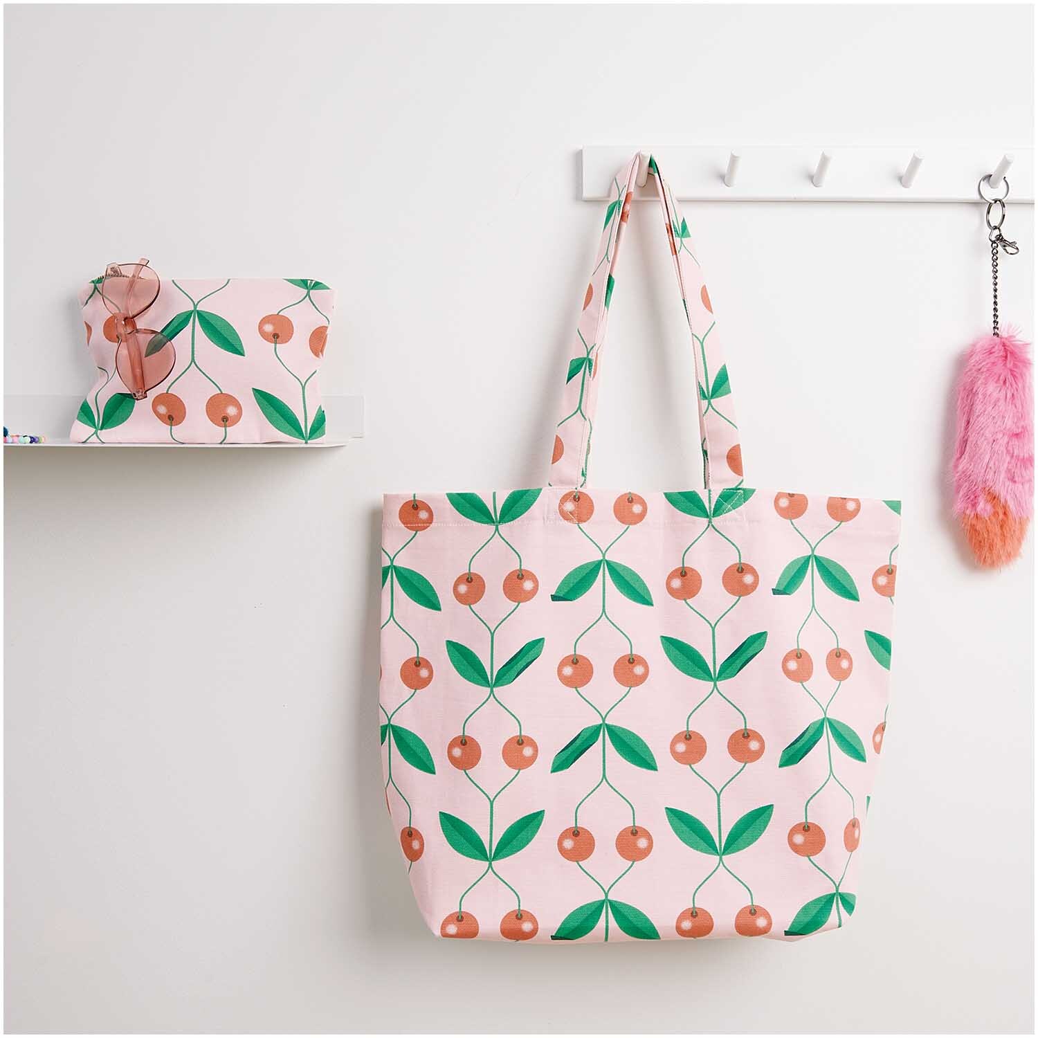 Canvas-Shopper Kirschen rosa Canvas-Shopper Kirschen rosa