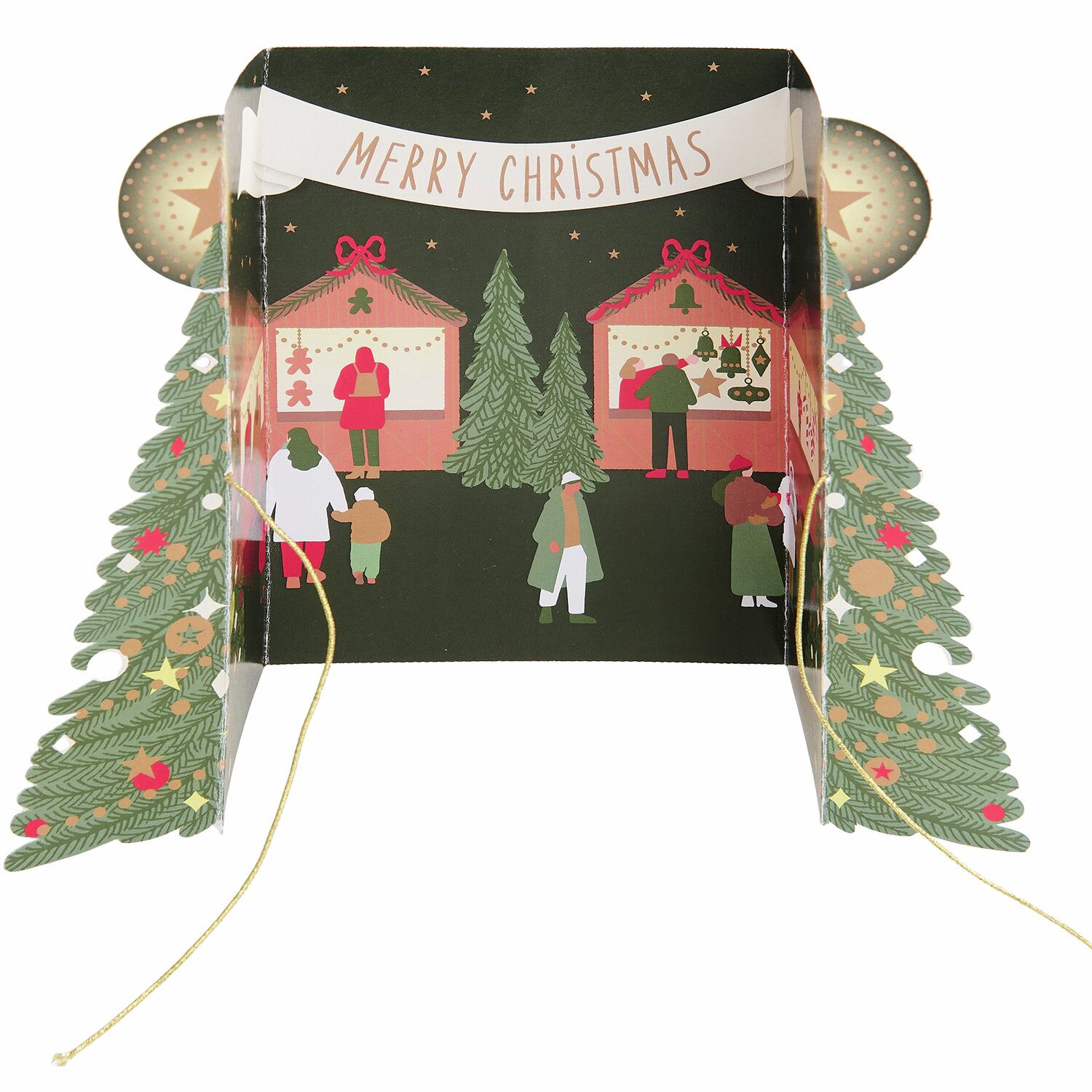 Pop-Up Karte Weihnachtsmarkt  B6 von Rico Design