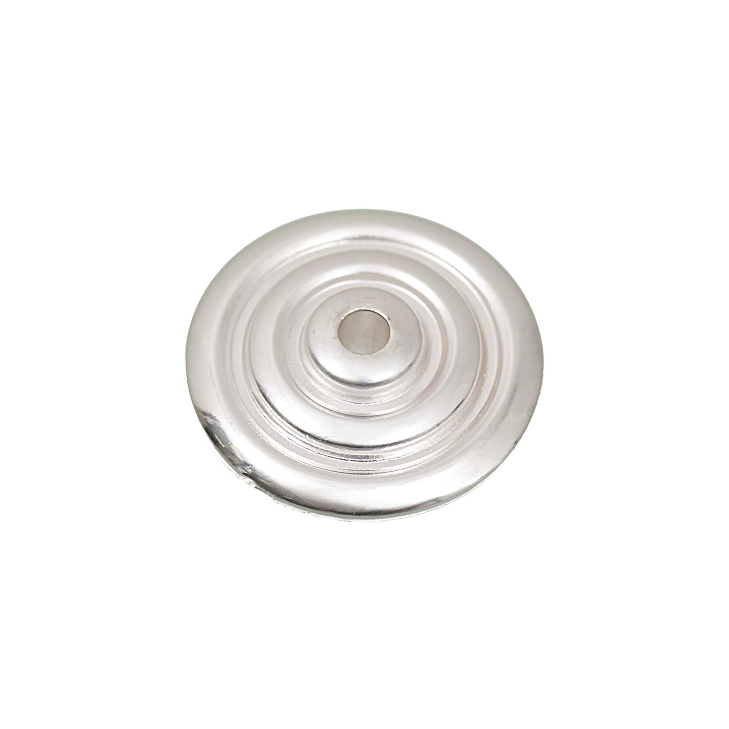 Diskus mit Kreisen silber 21mm 6 Stück