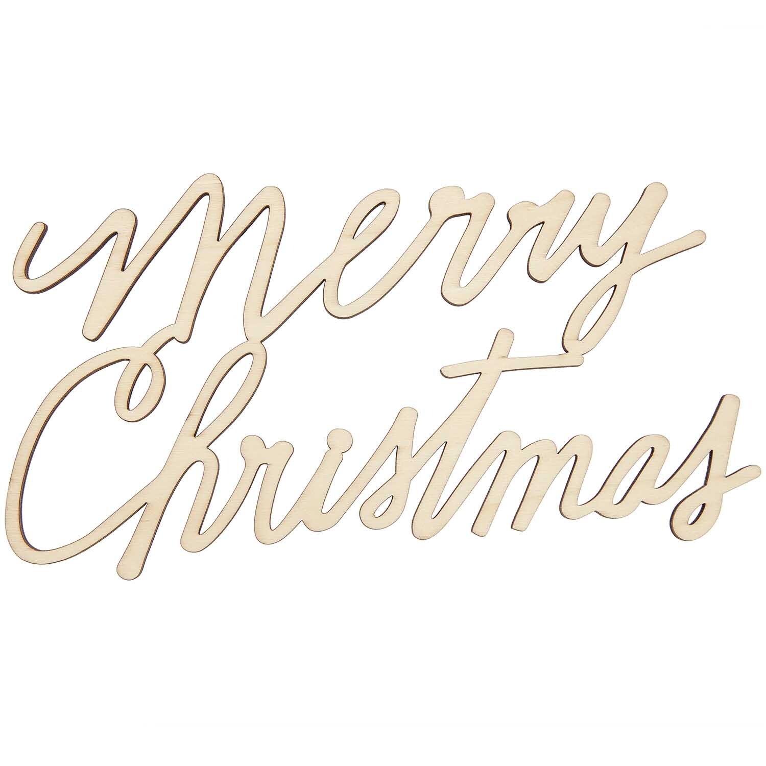 Holzschriftzug magnetisch "Merry Christmas" 28,5x18,5cm Holzschriftzug magnetisch "Merry Christmas" 28,5x18,5cm