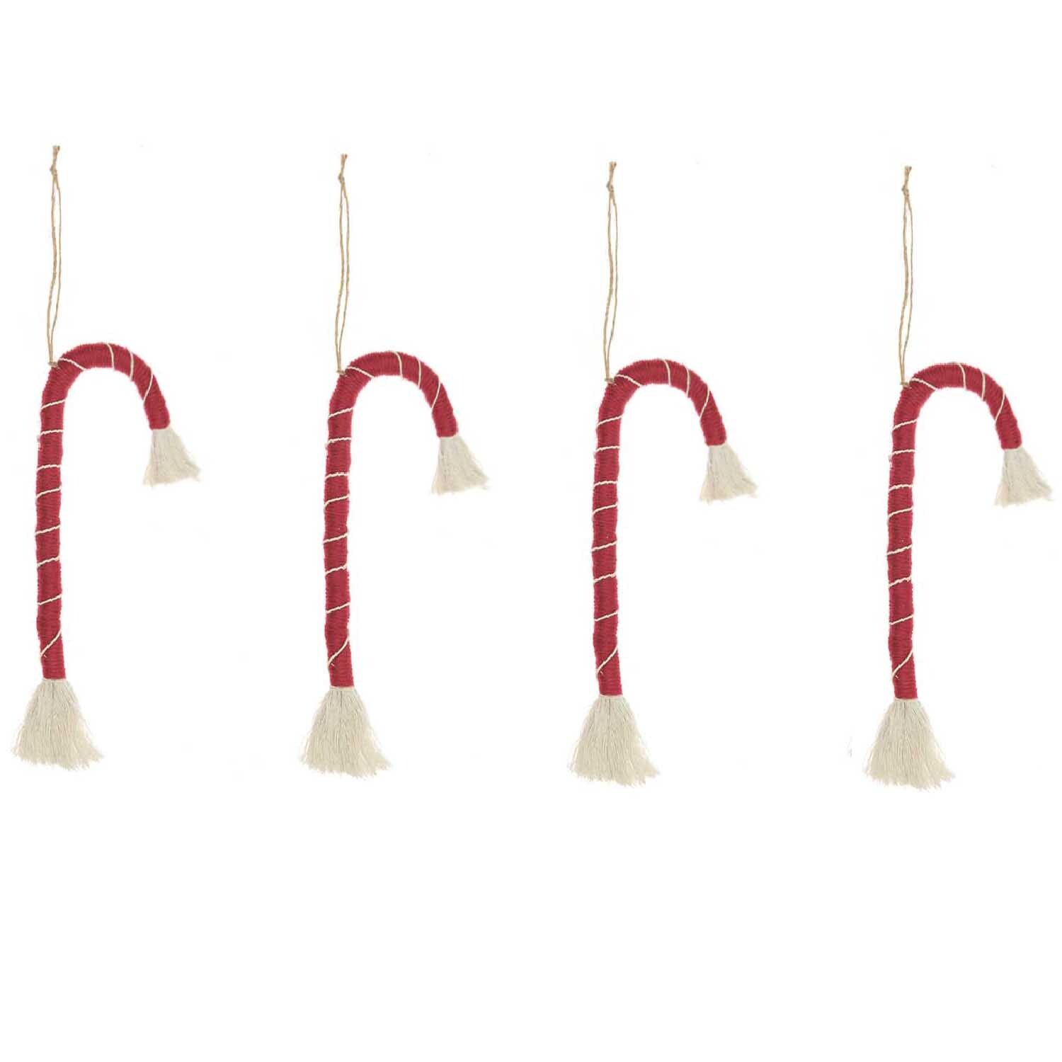 Makramee Set Zuckerstange 20x8cm 4 Stück Makramee Set Zuckerstange 20x8cm 4 Stück
