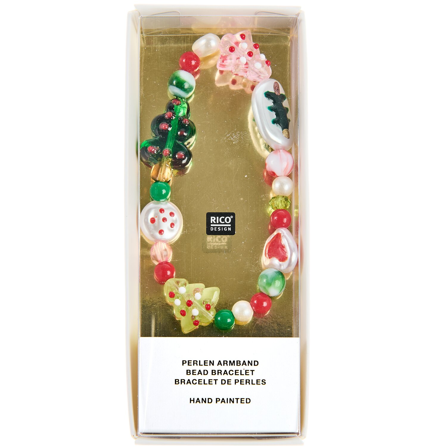 Armband Shiny Christmas Trees 17,5cm von Rico Design