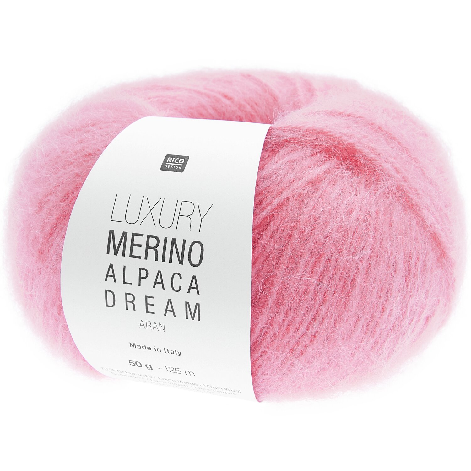 Luxury Merino Alpaca Dream aran 50g 125m Farbe Pink von Rico Design Luxury Merino Alpaca Dream aran 50g 125m Farbe Pink von Rico Design