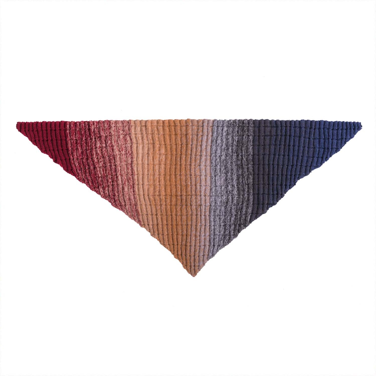 Creative Wool Dégradé Super6 200g 800m Farbe Rot-Blau von Rico Design Creative Wool Dégradé Super6: Dreieckstuch in Rot-Blau-Verlauf von Rico Design, 200g, 800m.