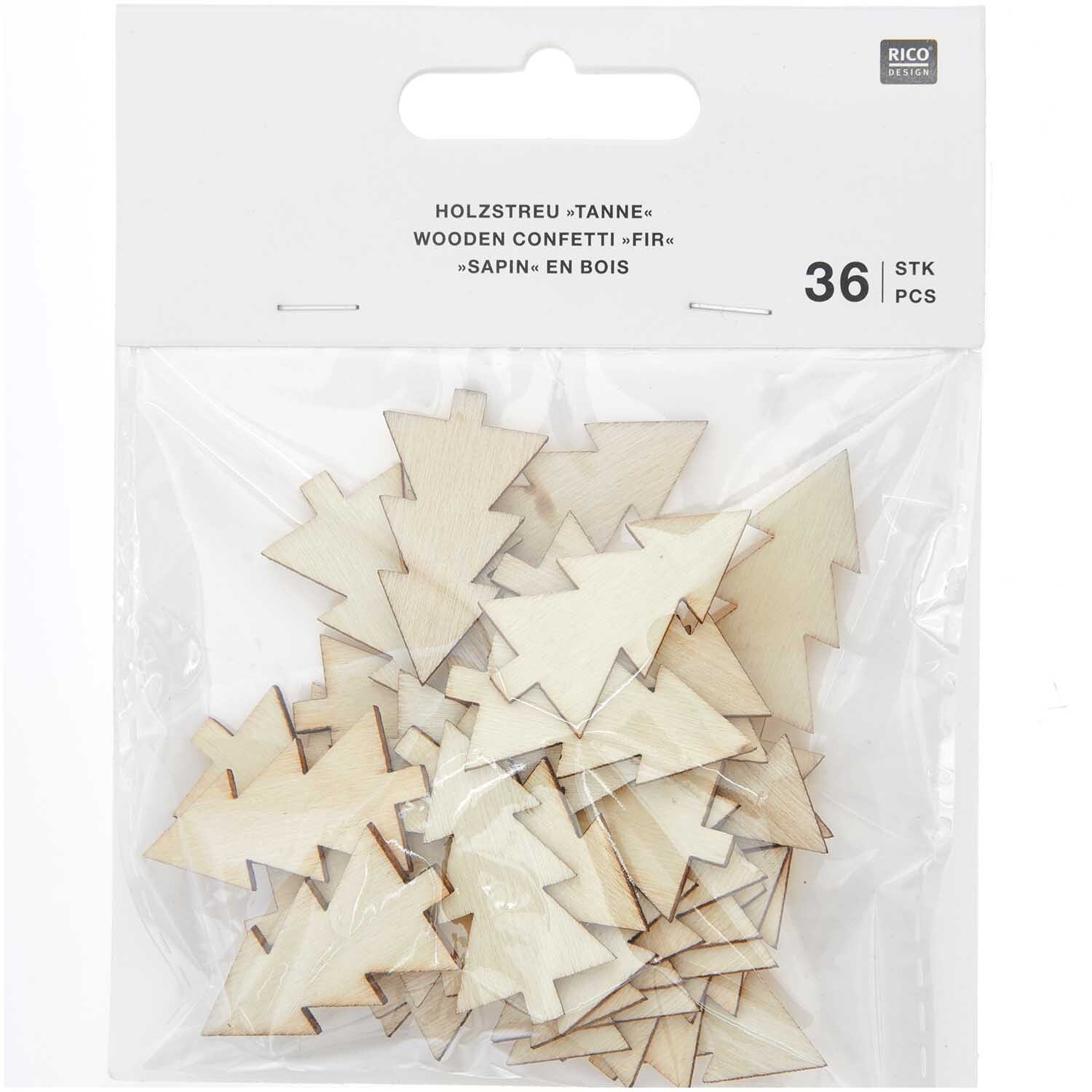 Holzstreu Tanne 20x36mm 36 Stück Holzstreu Tanne 20x36mm 36 Stück