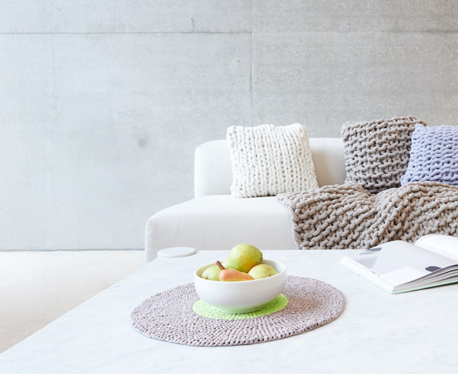 Gehäkelte und gestrickte Home Accessoires