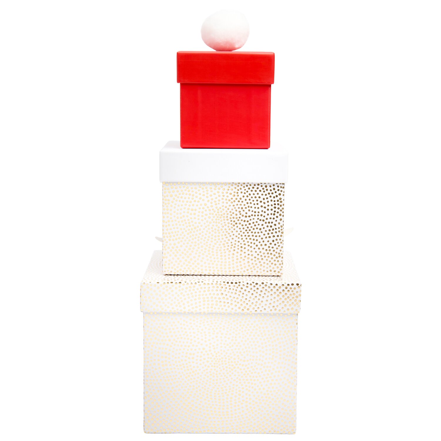 Geschenkboxen Set Advent Weihnachtsmann 3 Stück von Rico Design