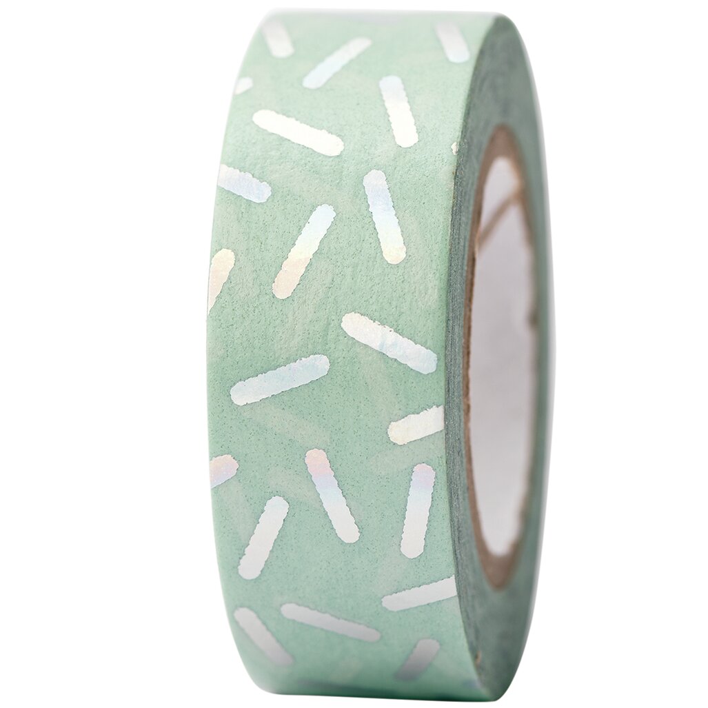 Tape Stracciatella, Mint / Irisierend FSC MIX von Rico Design