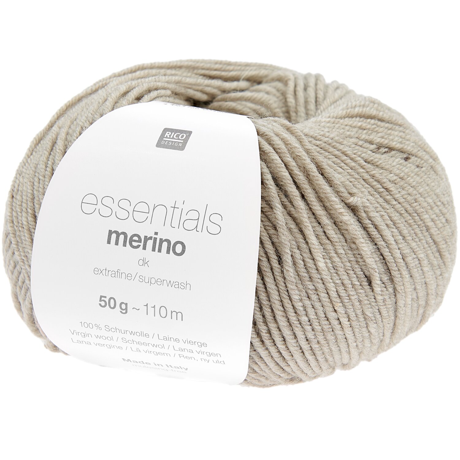 Essentials Merino dk 50g 110m Farbe Beige Melange von Rico Design