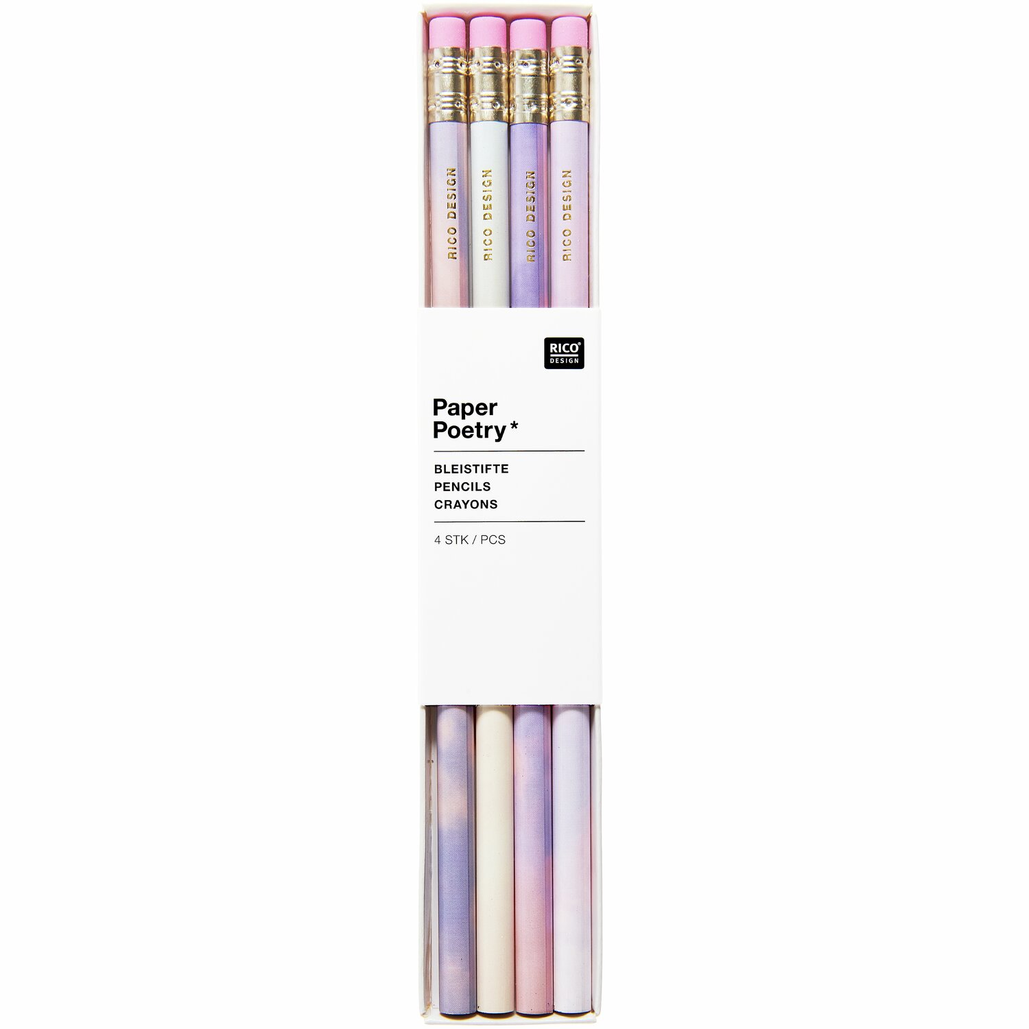 Paper Poetry Bleistiftset Himmel 4-teilig von Rico Design