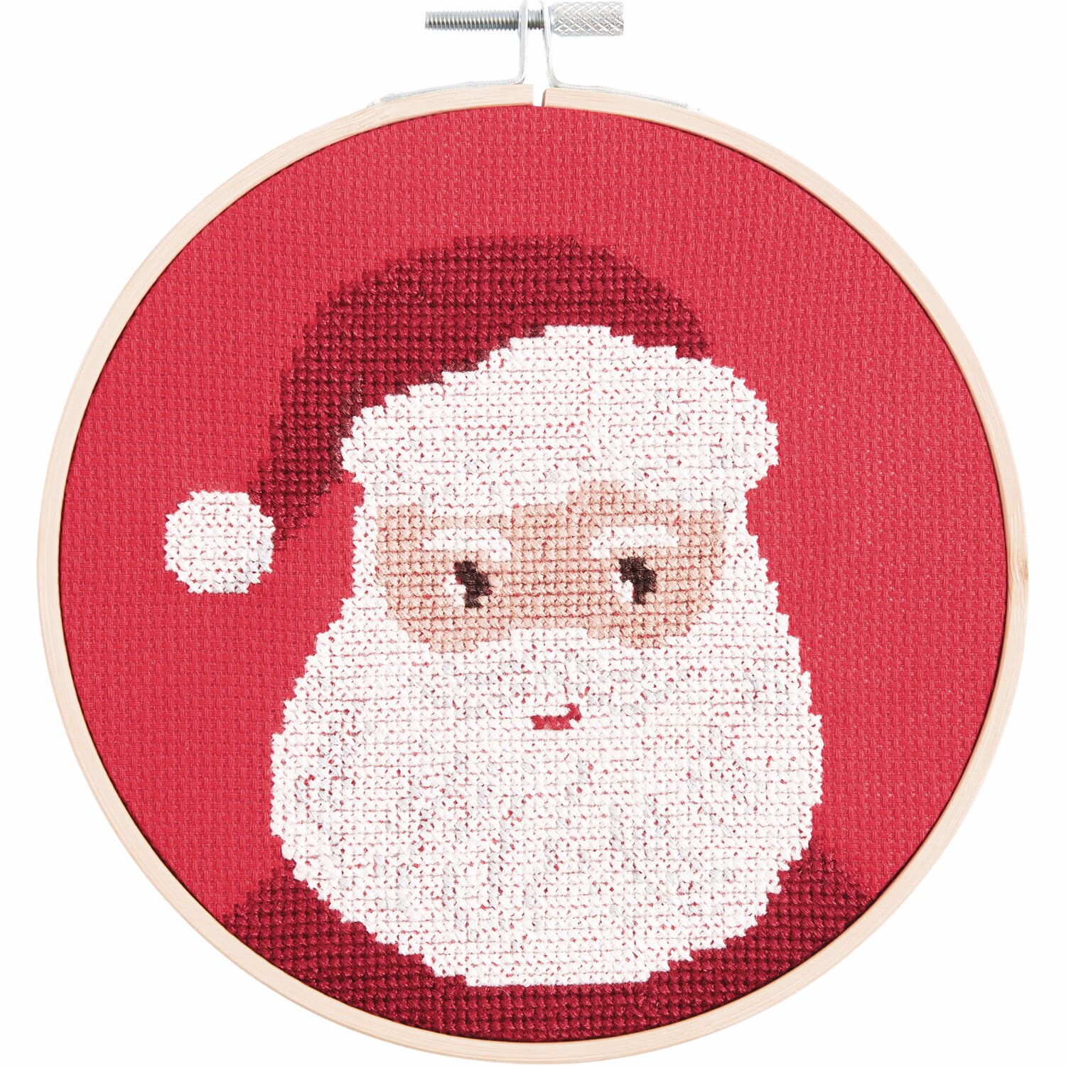 Stickpackung Portrait Santa Ø15cm von Rico Design