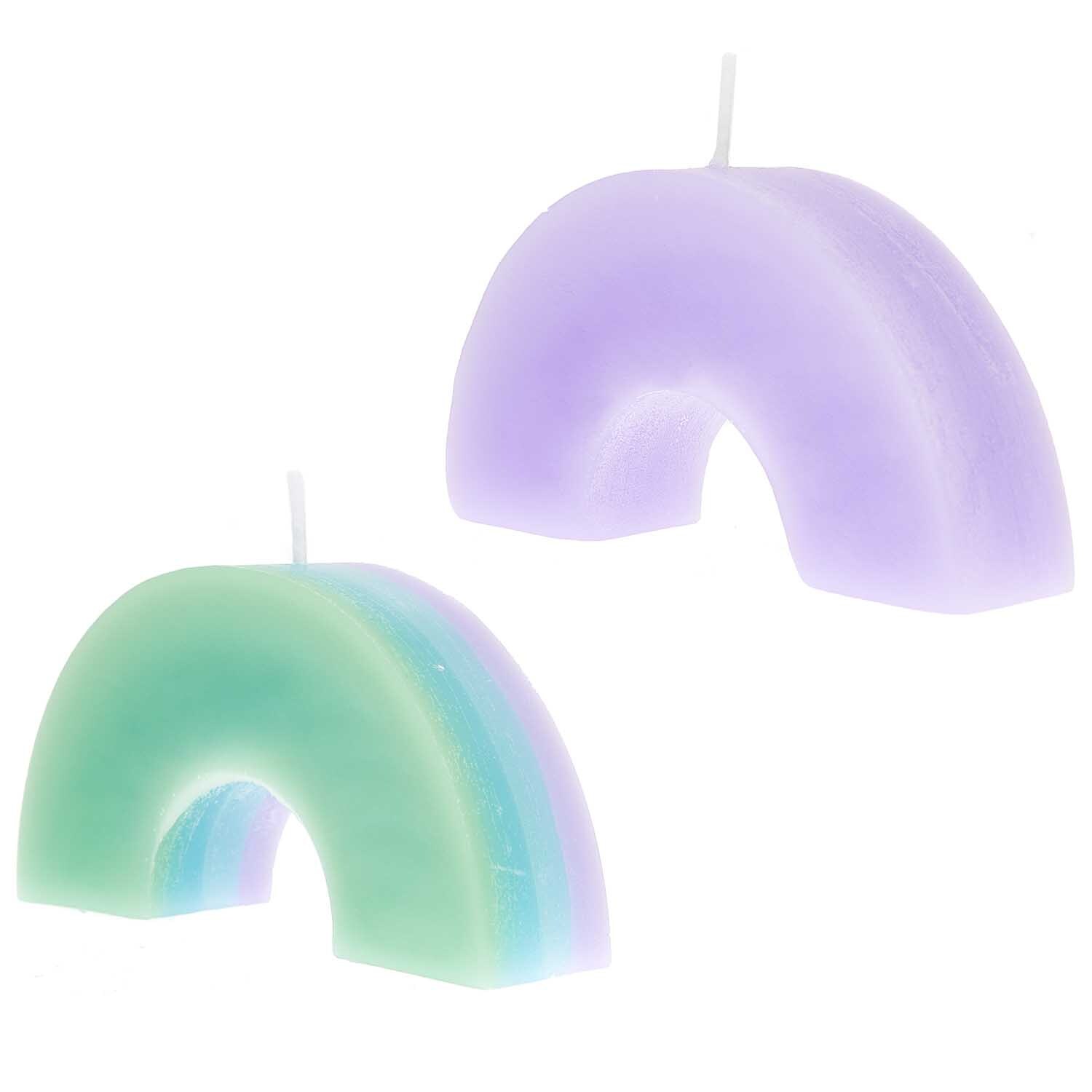 Kerzengießform flach Regenbogen 118x69x30mm Kerzengießform flach Regenbogen 118x69x30mm