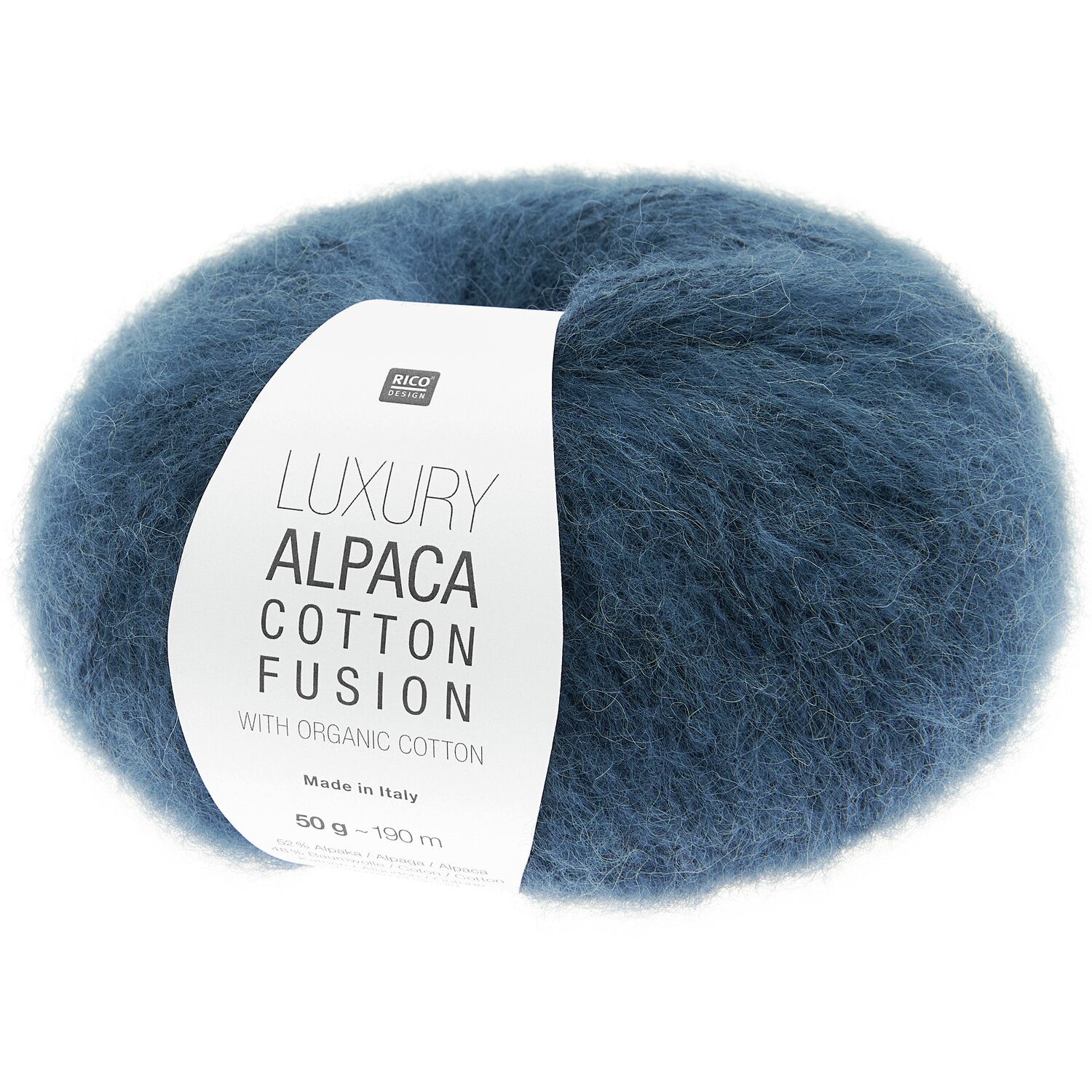 Luxury Alpaca Cotton Fusion 50g 190m Farbe Blau von Rico Design Luxury Alpaca Cotton Fusion 50g 190m Farbe Blau von Rico Design