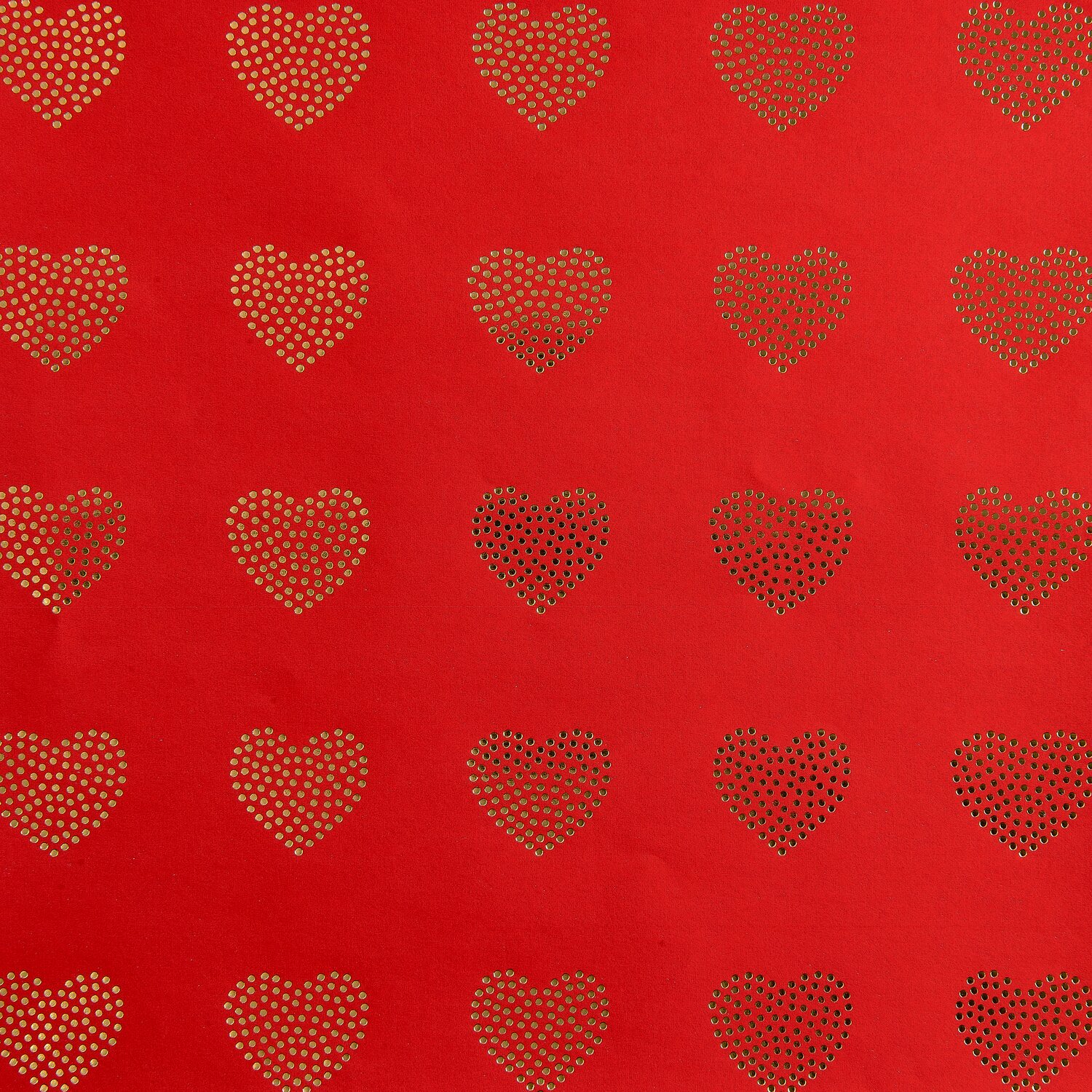 Paper Poetry Geschenkpapier Advent Herzen gepunktet Rot 0,7x2m von Rico Design