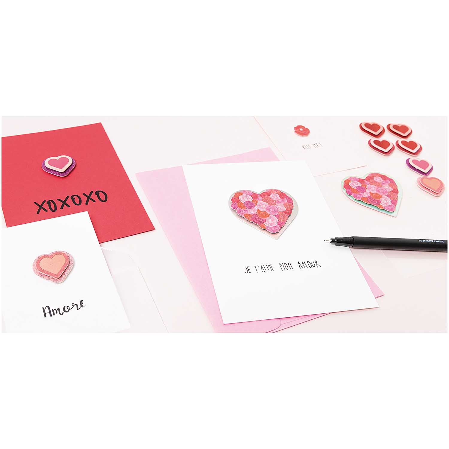 Paper Poetry 3D-Sticker Herzen Glitter 8 Stück Paper Poetry 3D-Sticker Herzen Glitter 8 Stück