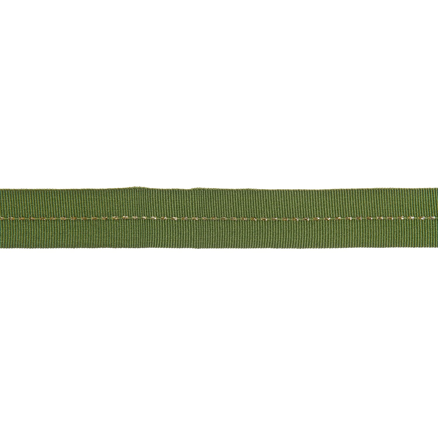 Paper Poetry Webband mit Naht Dunkelgrün-Gold 22mmx3m von Rico Design