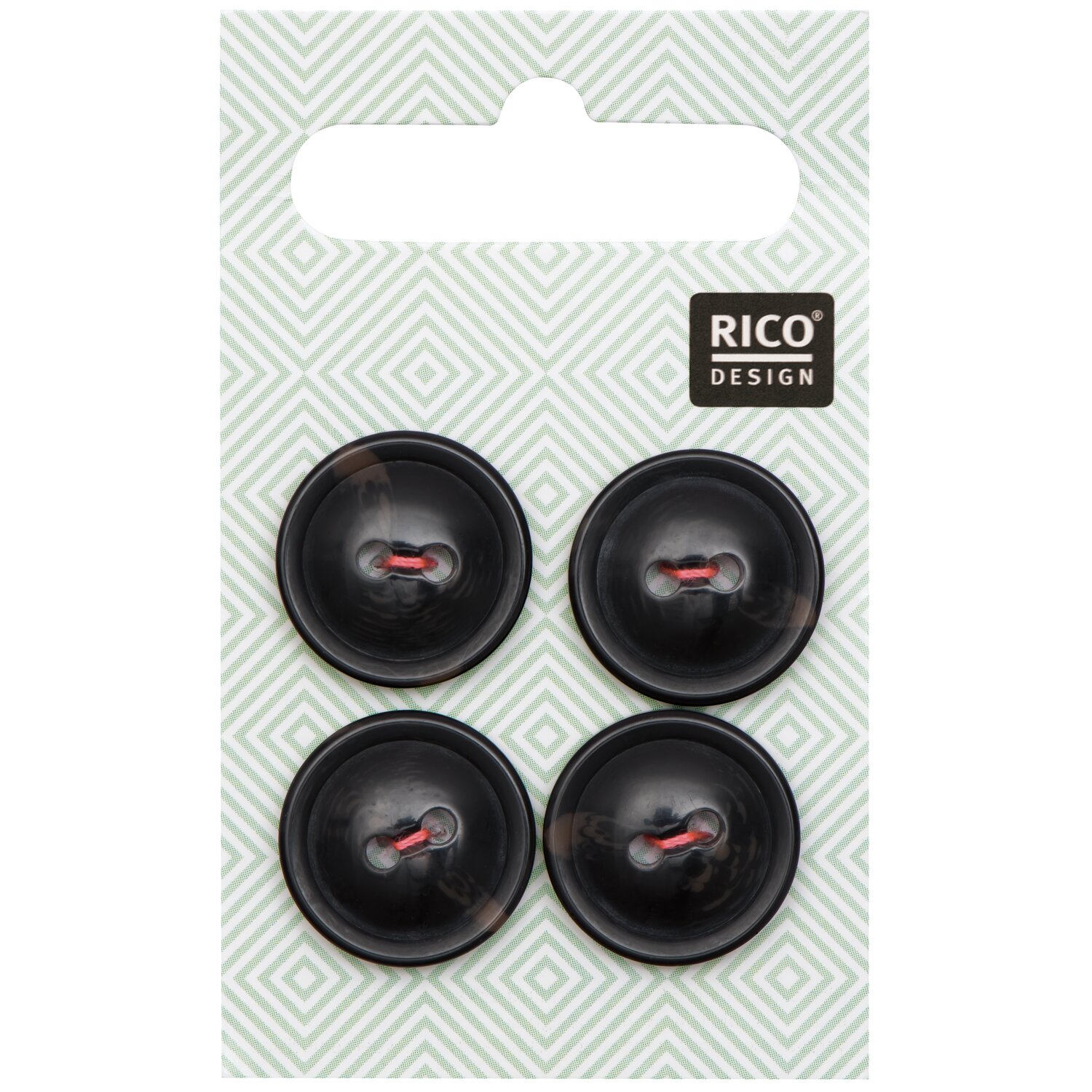 Knopf schwarz 1,7cm von Rico Design