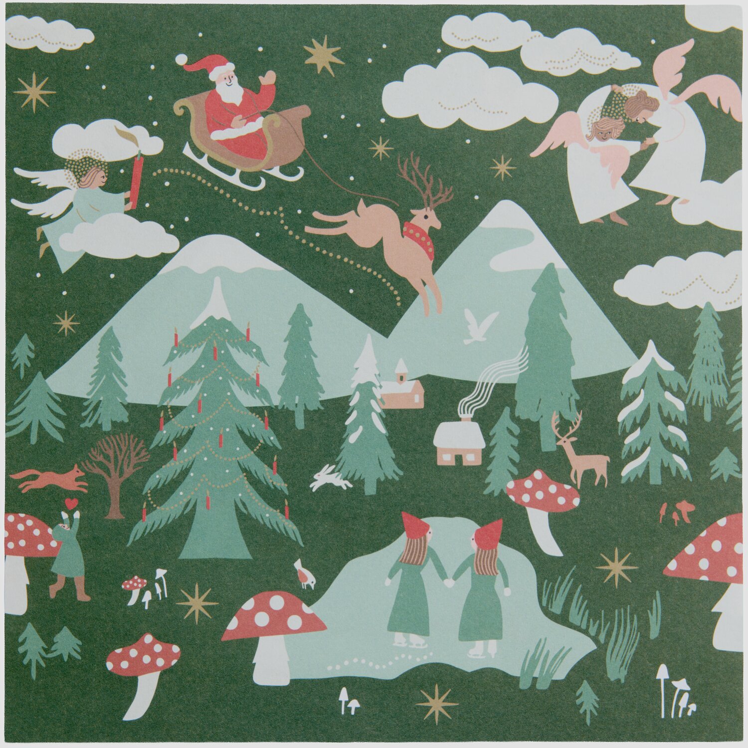 Paper Poetry Origami Advent Advent 50 Blatt 15x15cm von Rico Design
