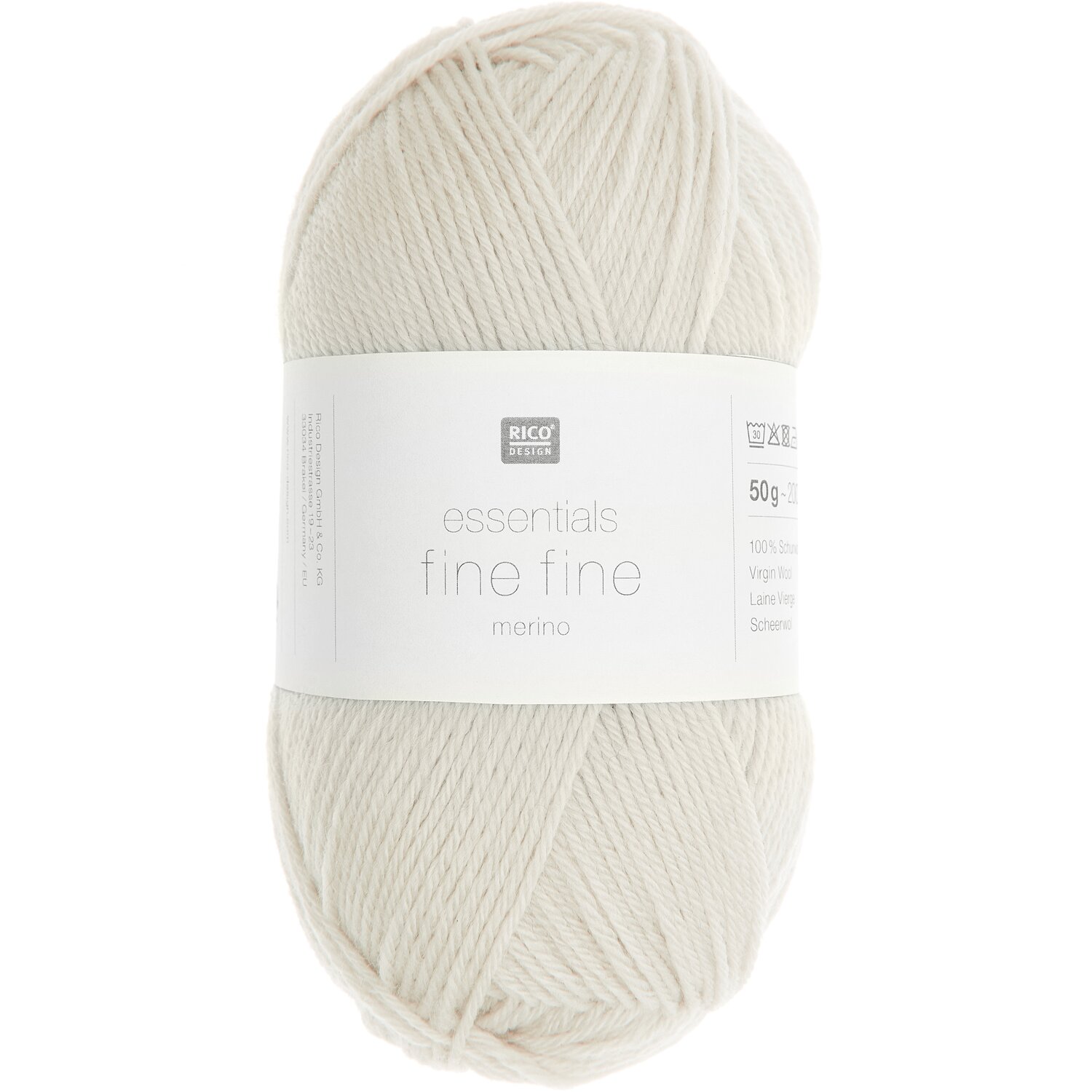 Essentials Fine Fine Merino 50g 200m Farbe Creme von Rico Design