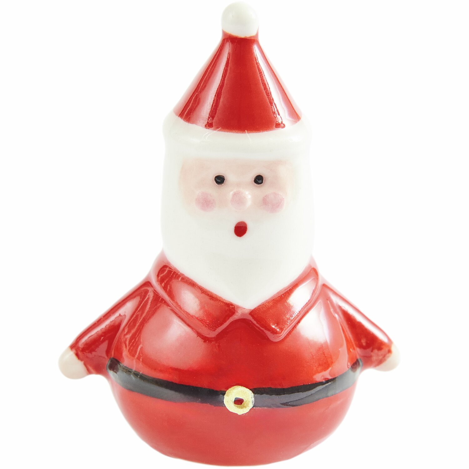 Porzellan Santa Rot 5,3x4x3cm von Rico Design