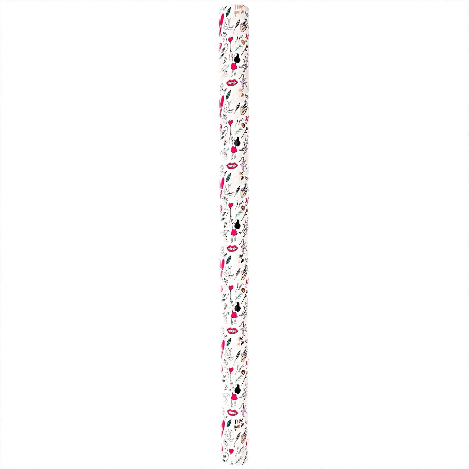 Paper Poetry Geschenkpapier It must be love Liebe 70cm 2m Hot Foil von Rico Design