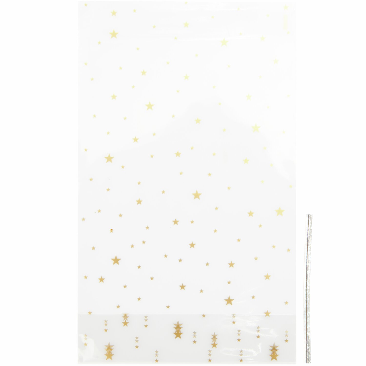 Kekstüten Goldene Sterne 10 Stück Größe 144x240mm von Rico Design