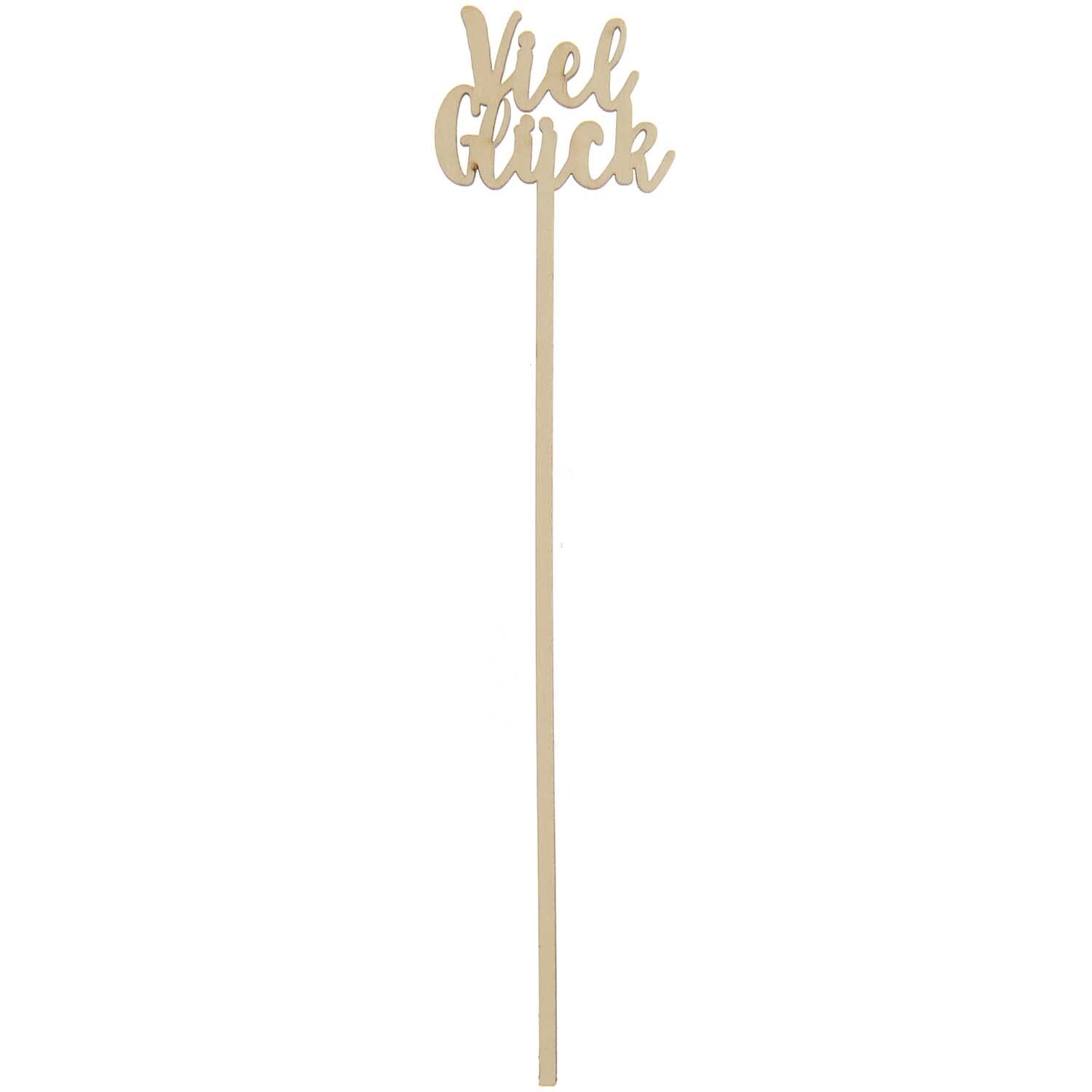 Holzpicker Viel Glück 24cm Holzpicker Viel Glück 24cm