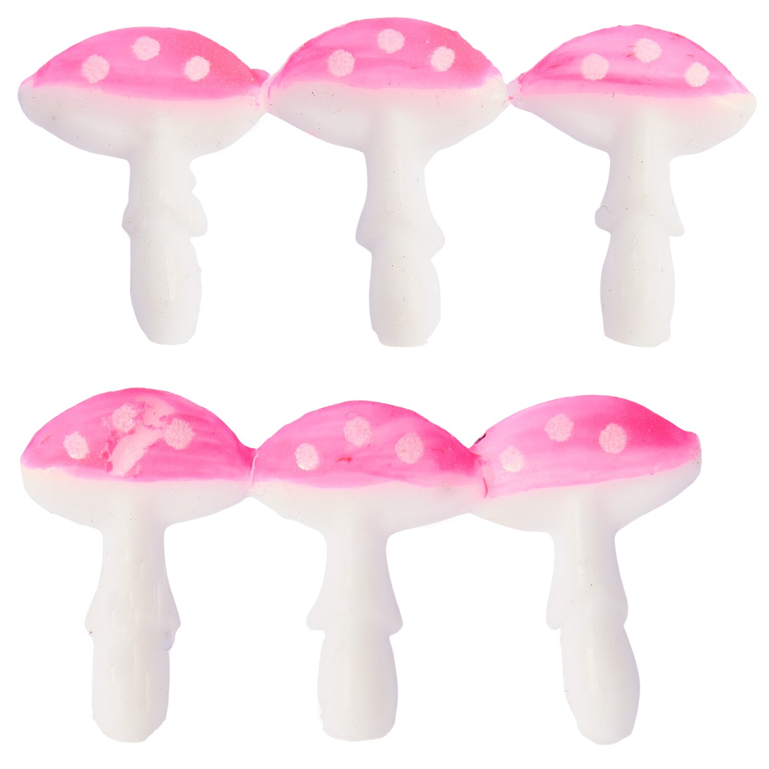 Wachsdekor kleine Pilze Farbe Neon Pink von Rico Design