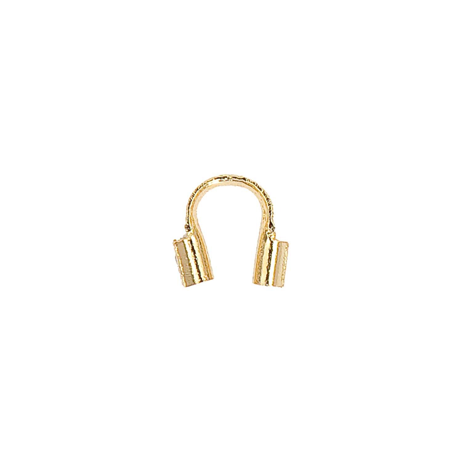 Drahtschutz gold 5mm 10 Stück von Rico Design, ideal für Schmuckherstellung, glänzend.