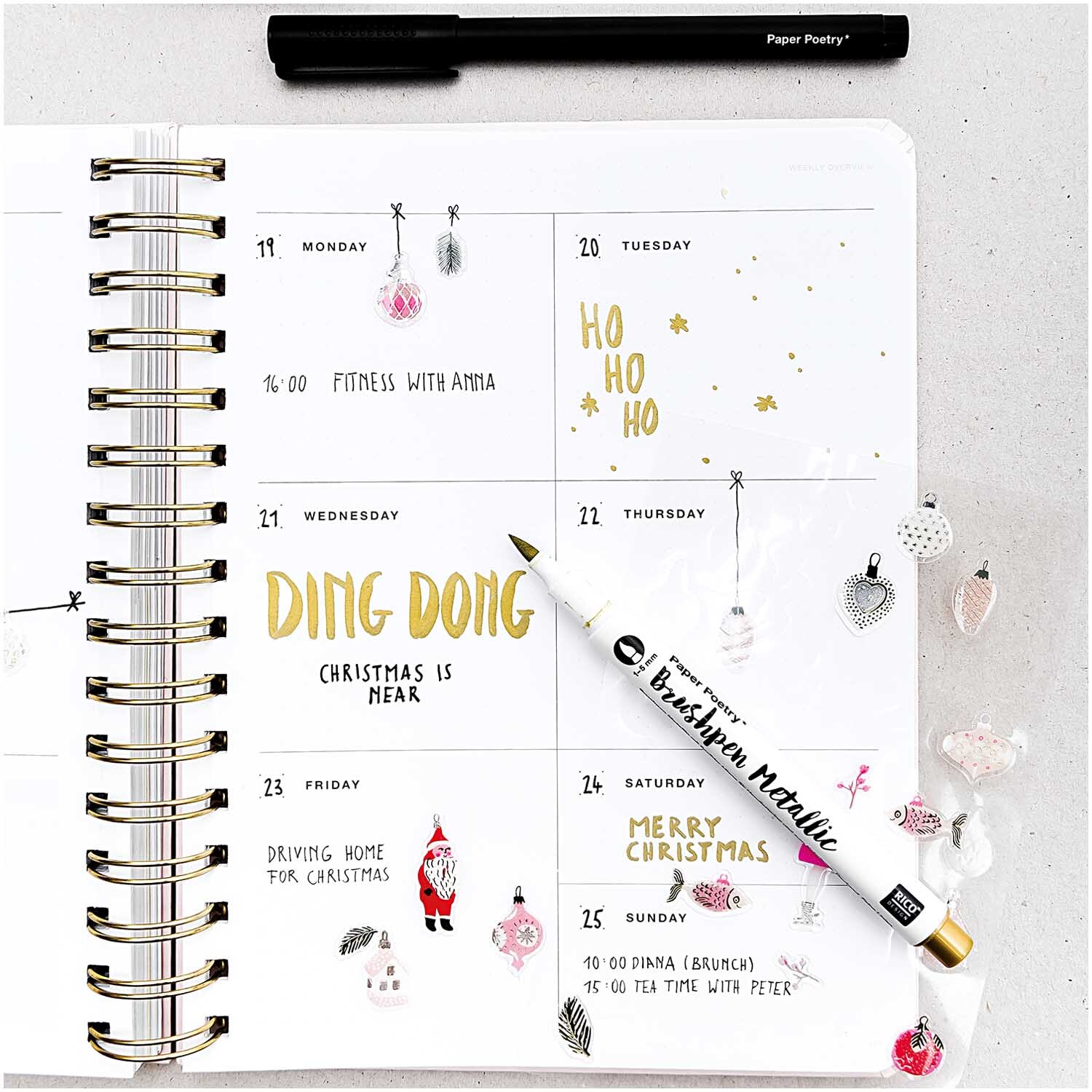 Paper Poetry Gelsticker Nostalgic Christmas pastell Paper Poetry Gelsticker Nostalgic Christmas pastell