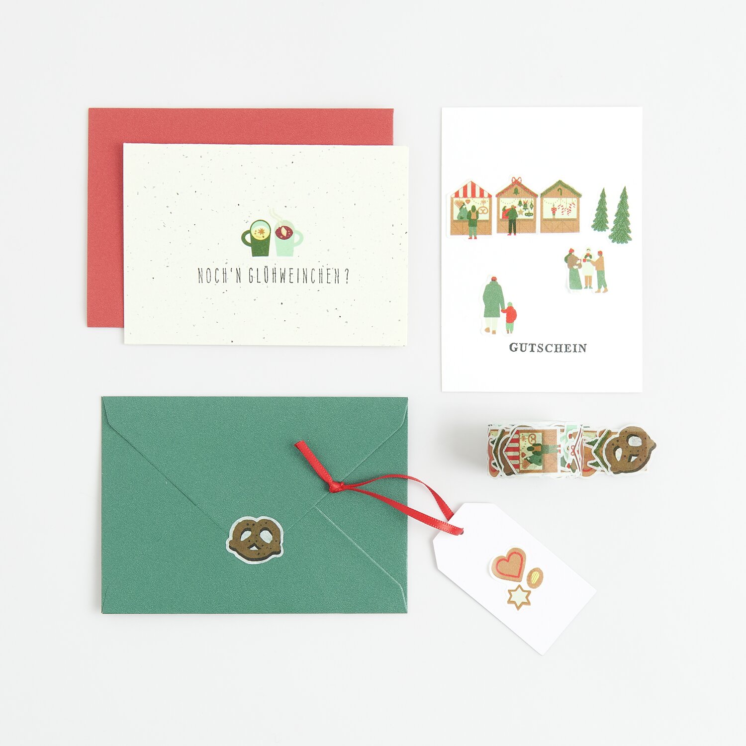 Washi Sticker Weihnachtsmarkt 200 Stück von Rico Design