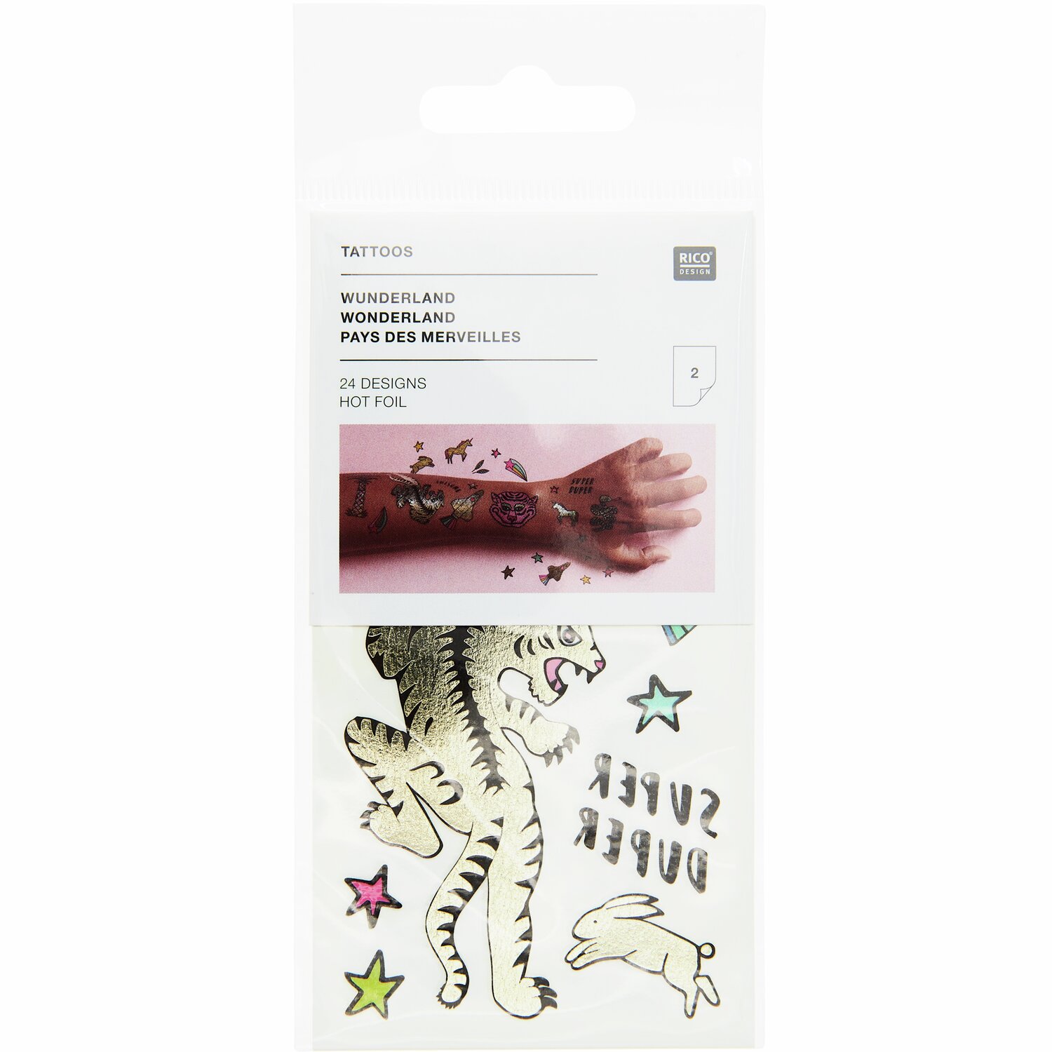 Tattoos Wonderland 24-teilig von Rico Design