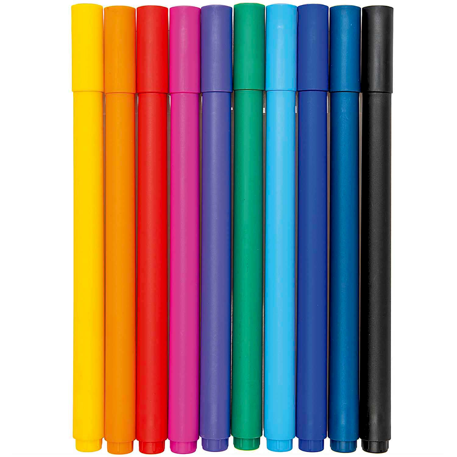 Paper Poetry Gelstifte-Set fein 0,4mm 10 Stück, mehrfarbig, ideal für präzises Zeichnen und Schreiben.