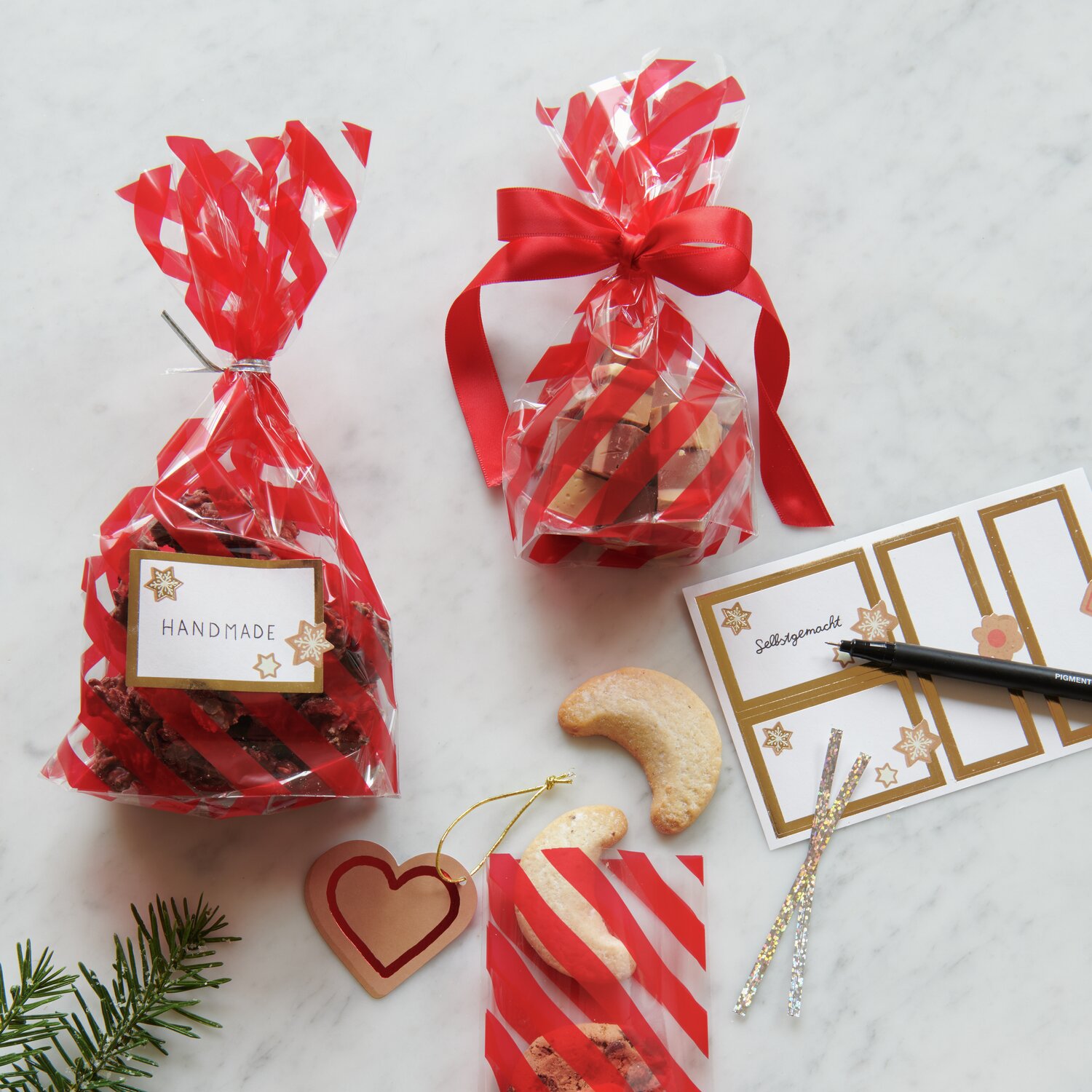 Paper Poetry Papieretiketten Cookies 3 Bögen von Rico Design