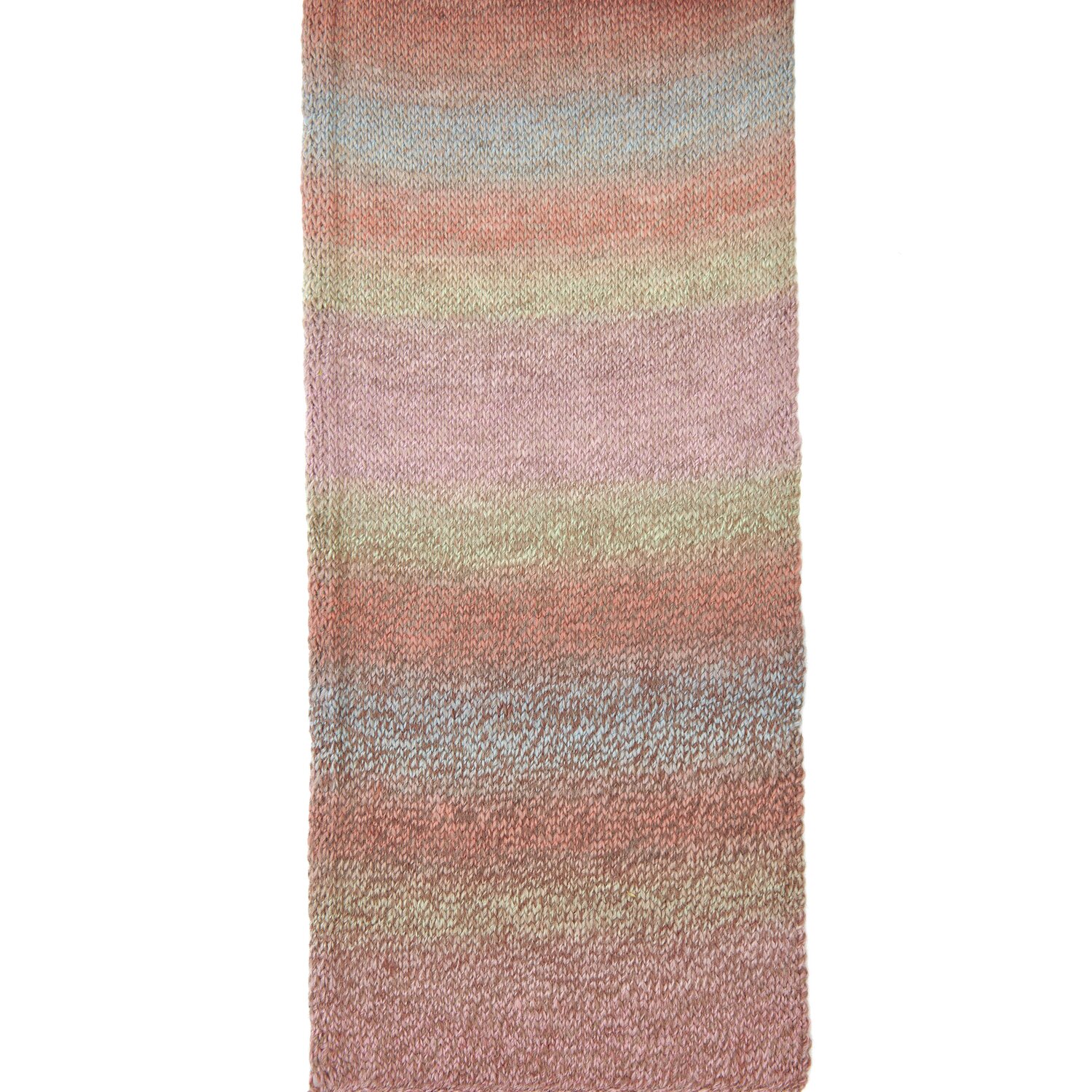 Creative Melange Alpaca Wonderball dk: Strickstück in sanften Pastelltönen, ideal für Frühling.