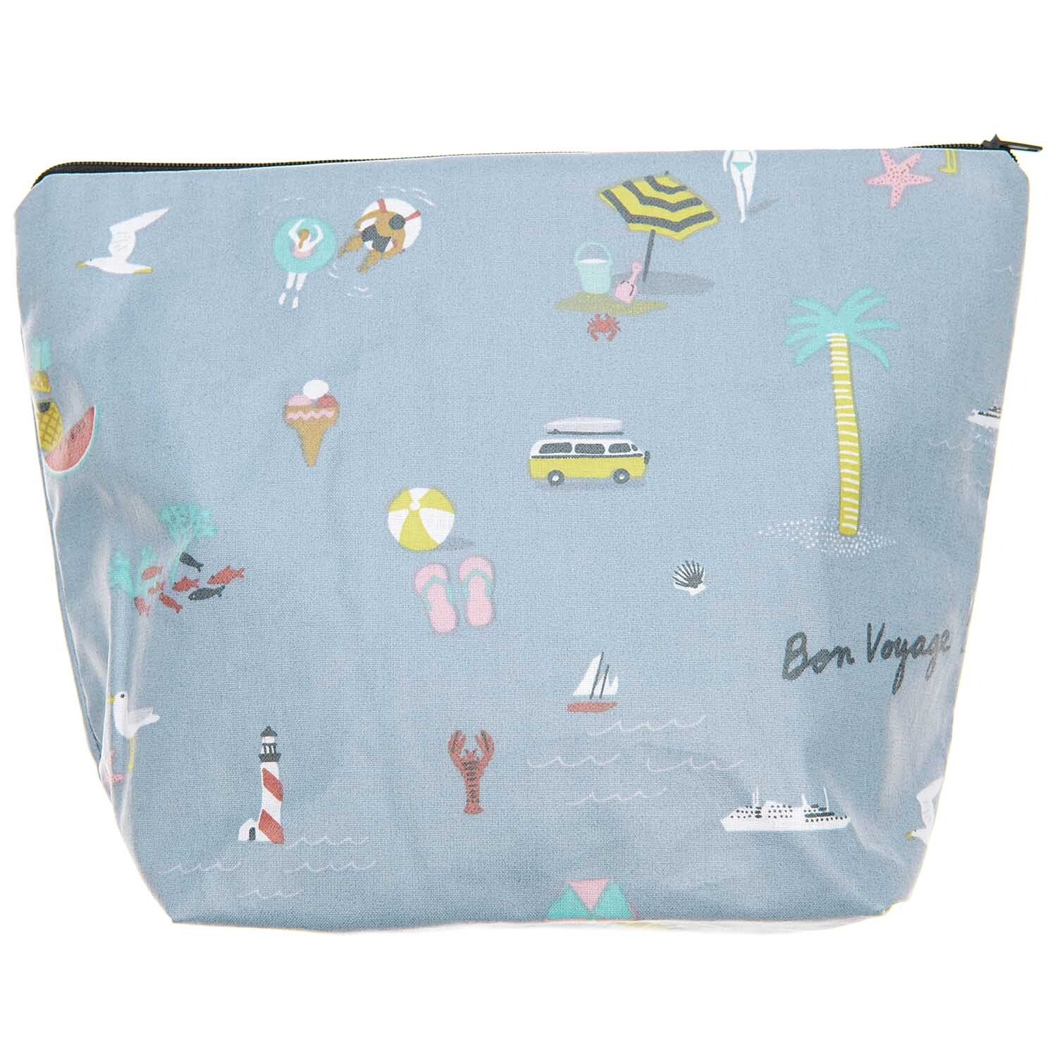 Kosmetiktasche Travel the World blau 28x21x9cm Kosmetiktasche Travel the World blau 28x21x9cm
