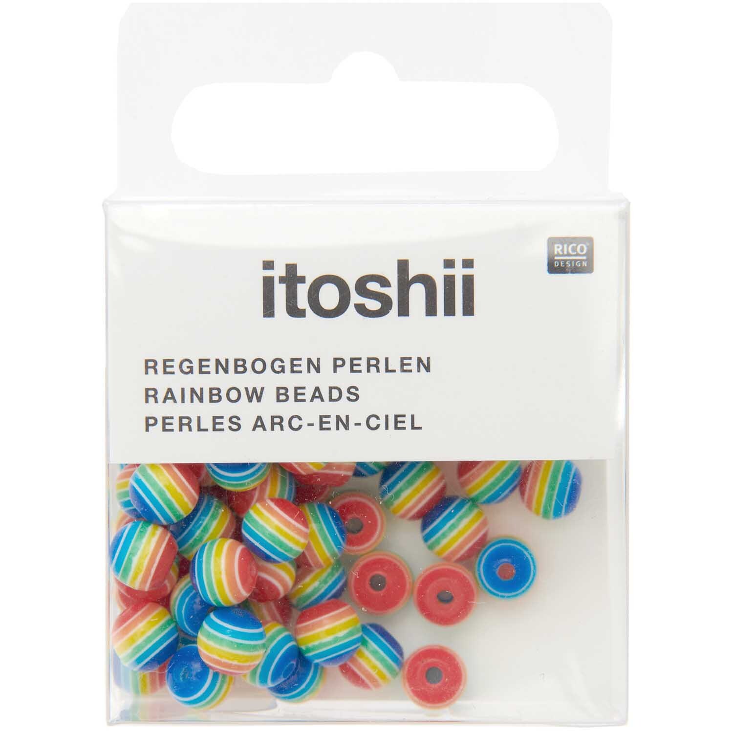 itoshii Regenbogen Perlen 6mm 80 Stück itoshii Regenbogen Perlen 6mm 80 Stück