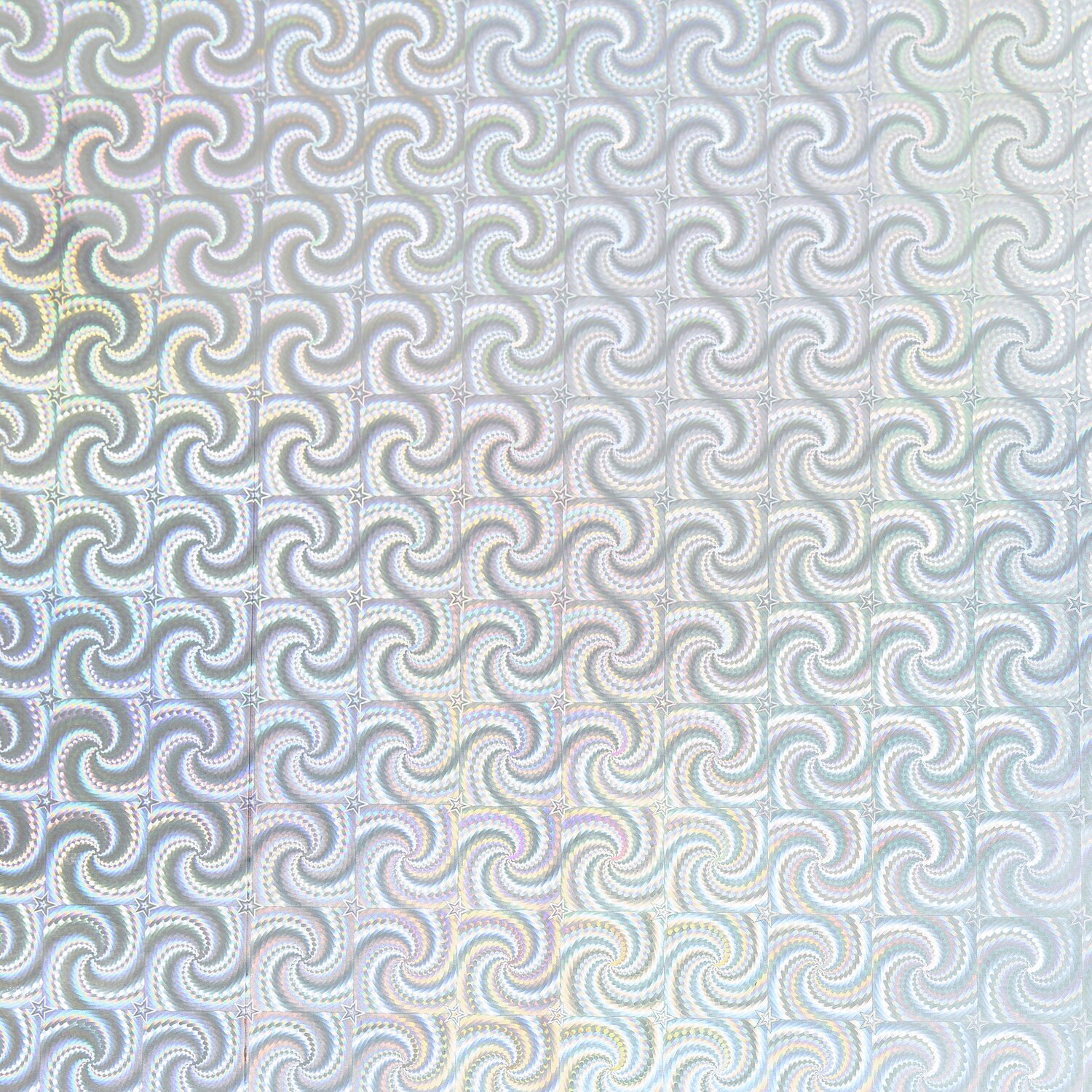 Paper Poetry Geschenkpapier holographisch mit Sternen 200x70cm 80g/m² Farbe Silber von Rico Design Paper Poetry Geschenkpapier mit holographischen Sternen in Silber von Rico Design, zeigt ein wirbelndes Muster. Ideal für festliche Anlässe.