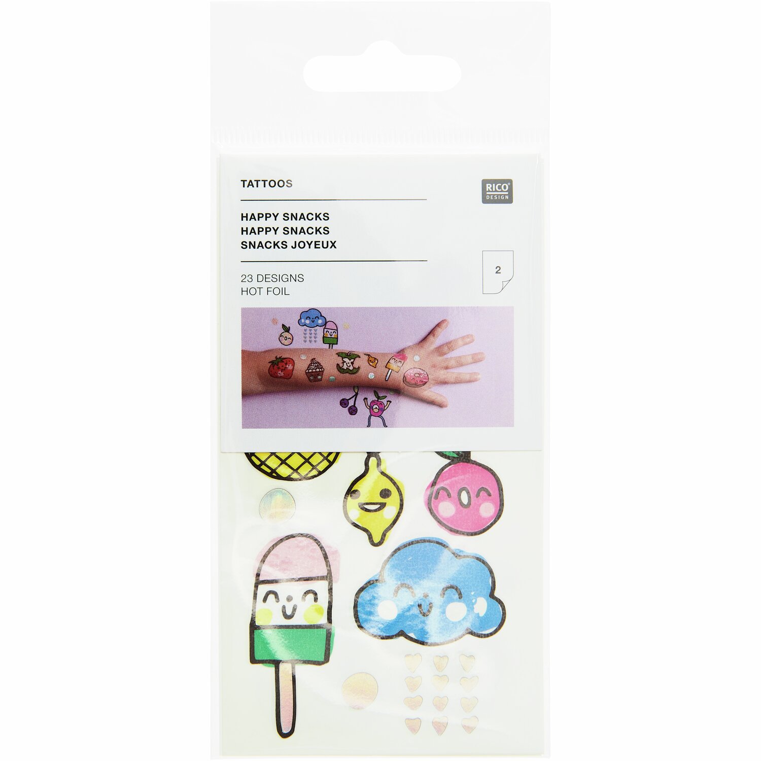 Tattoos Happy Snacks 23-teilig von Rico Design