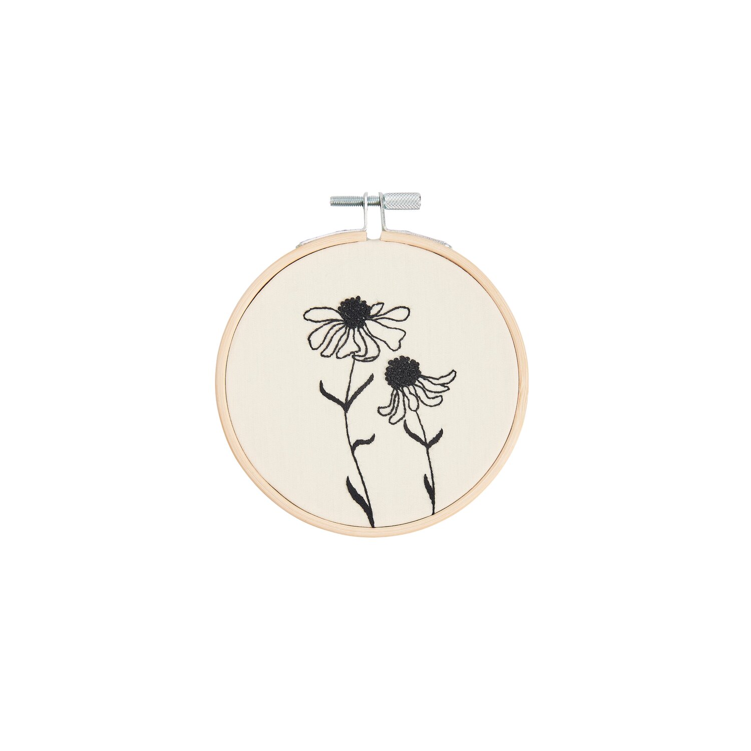 Stickpackung Vorgezeichnet Echinacea Ø10cm von Rico Design