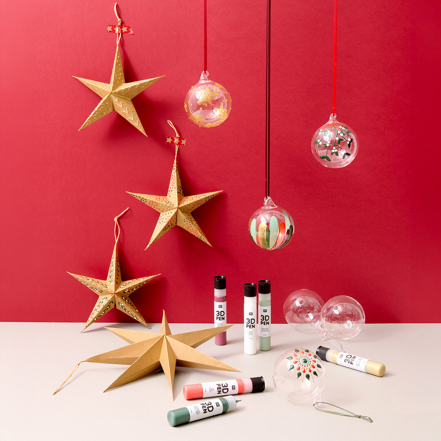 Anleitung Baumschmuck mit 3D Pens bemalen von Rico Design
