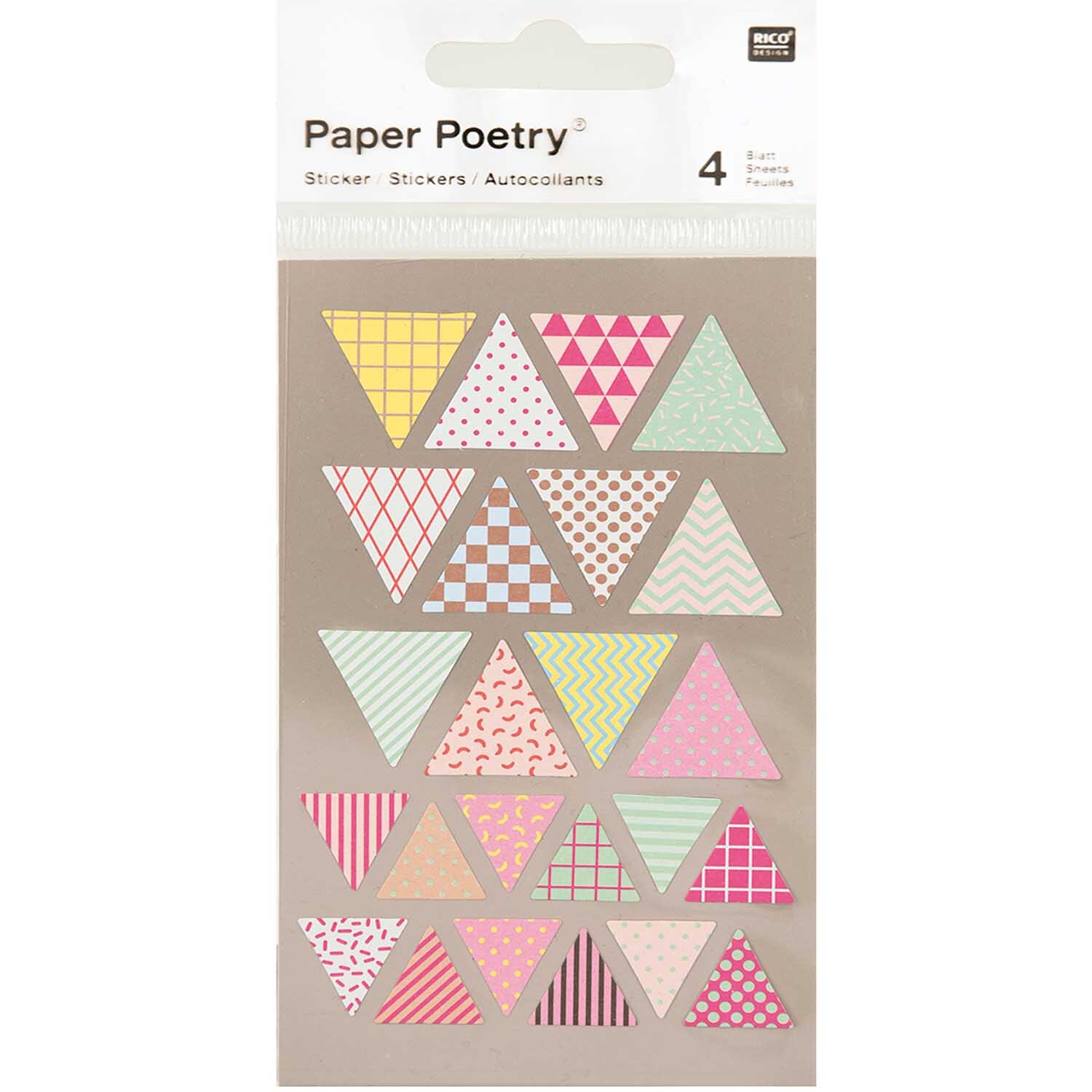 Paper Poetry Sticker Wimpel mehrfarbig 4 Bogen Paper Poetry Sticker Wimpel mehrfarbig 4 Bogen