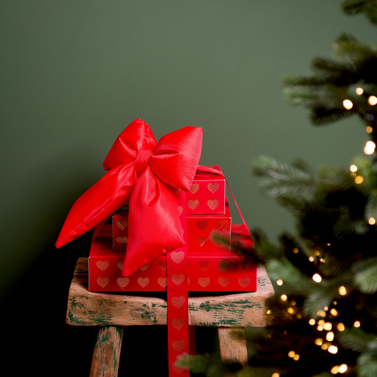 Weihnachtsschleife 23x30x6cm Farbe Rot von Rico Design