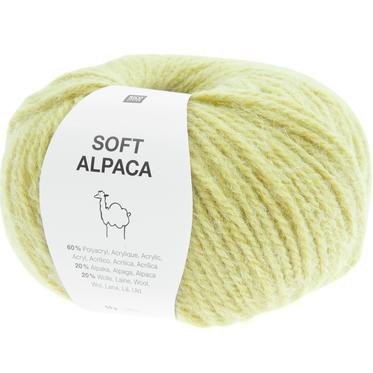 Soft Alpaca 50g 125m Farbe Zitrone von Rico Design