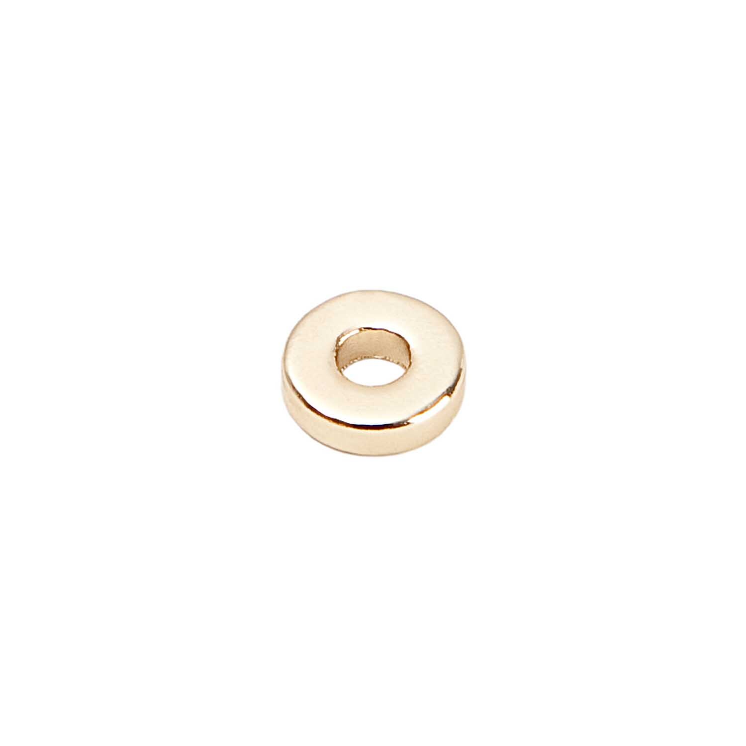 Scheibe rund gold 6mm 35 Stück