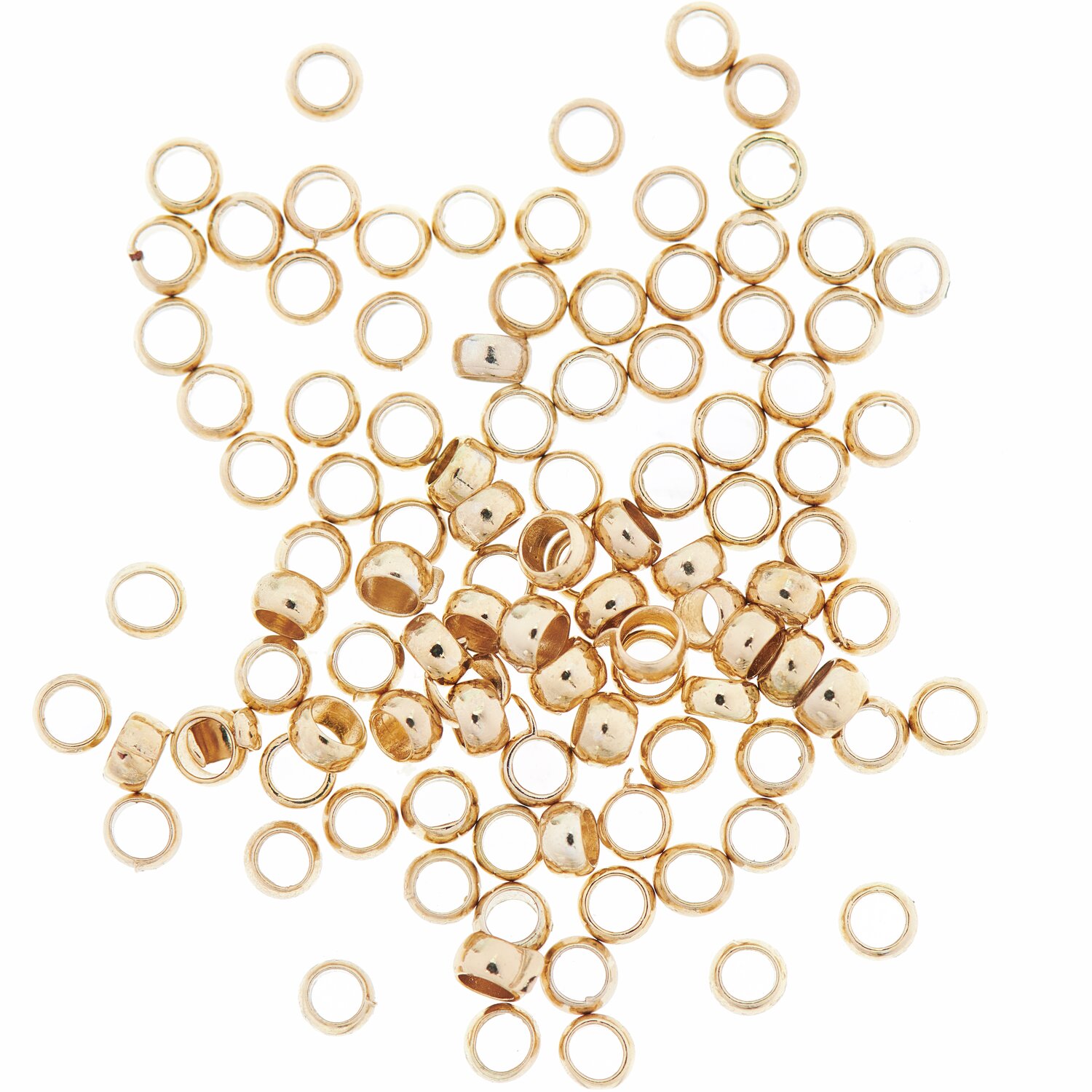 QuetschPerle gold 2,5mm 100 Stück
