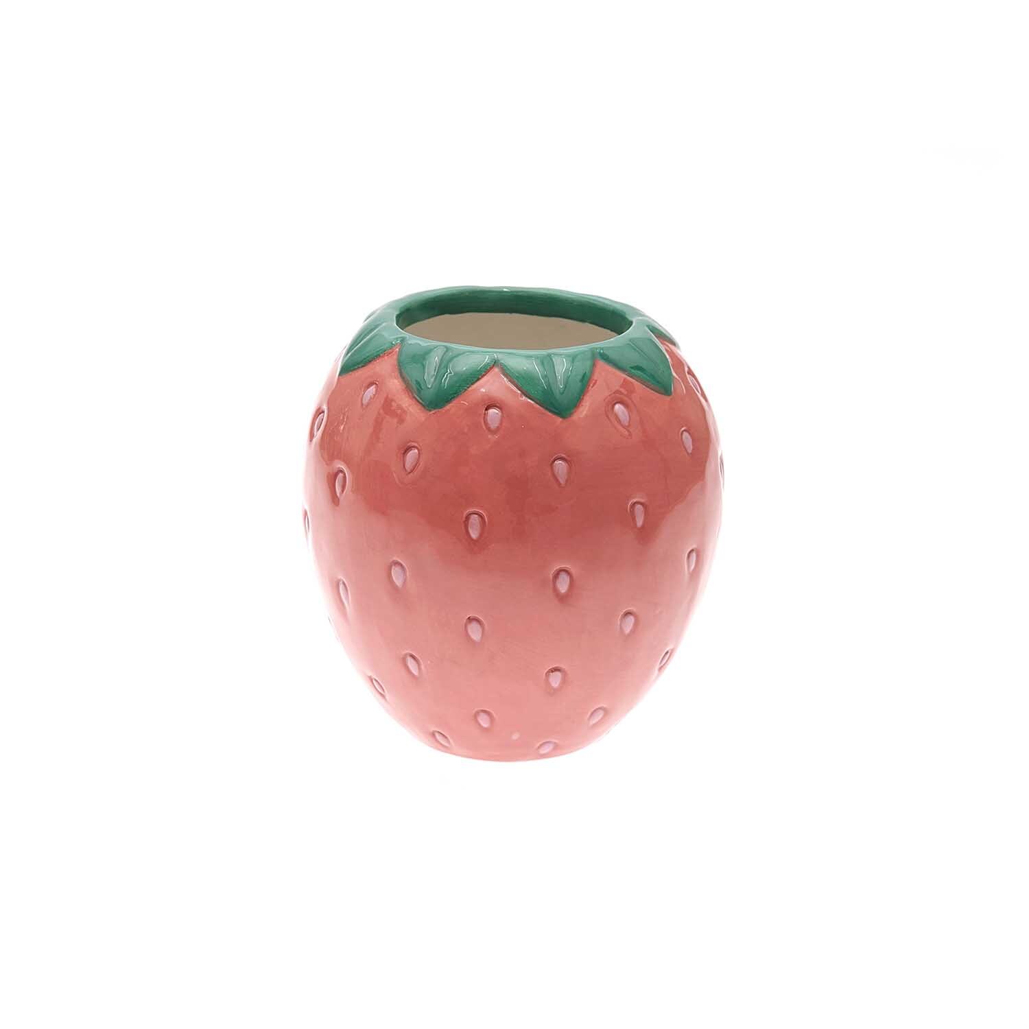 Keramik Stiftehalter Erdbeere Ø10,5cm Keramik Stiftehalter Erdbeere Ø10,5cm
